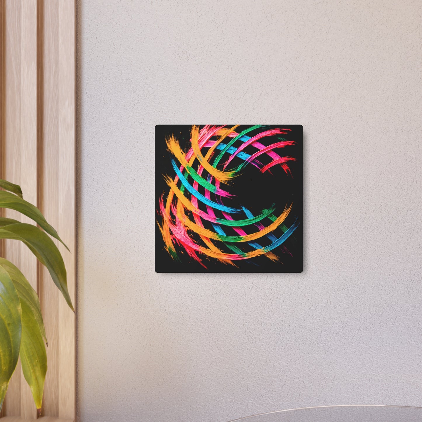 Colorful Abstract Metal Art - Weave Design