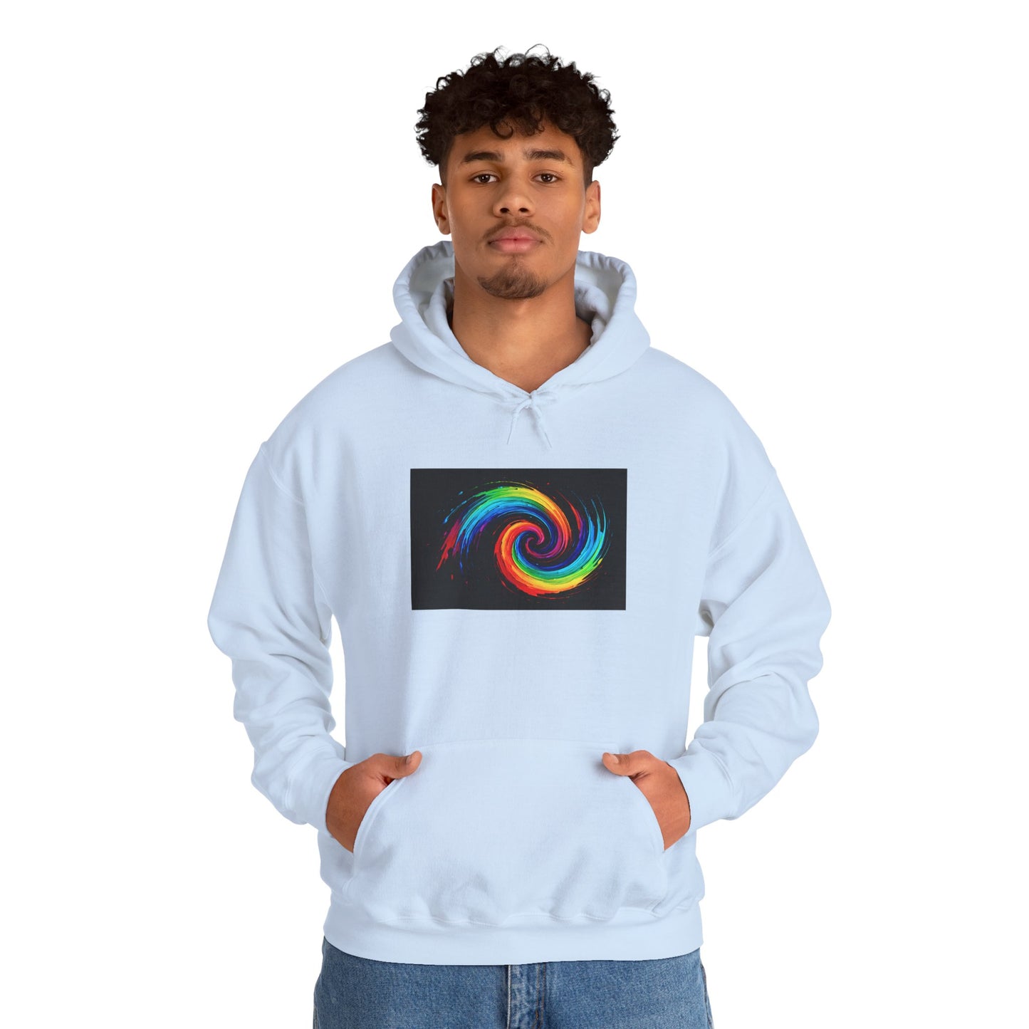 Colorful Swirl Hooded Sweatshirt - Cyclone Design