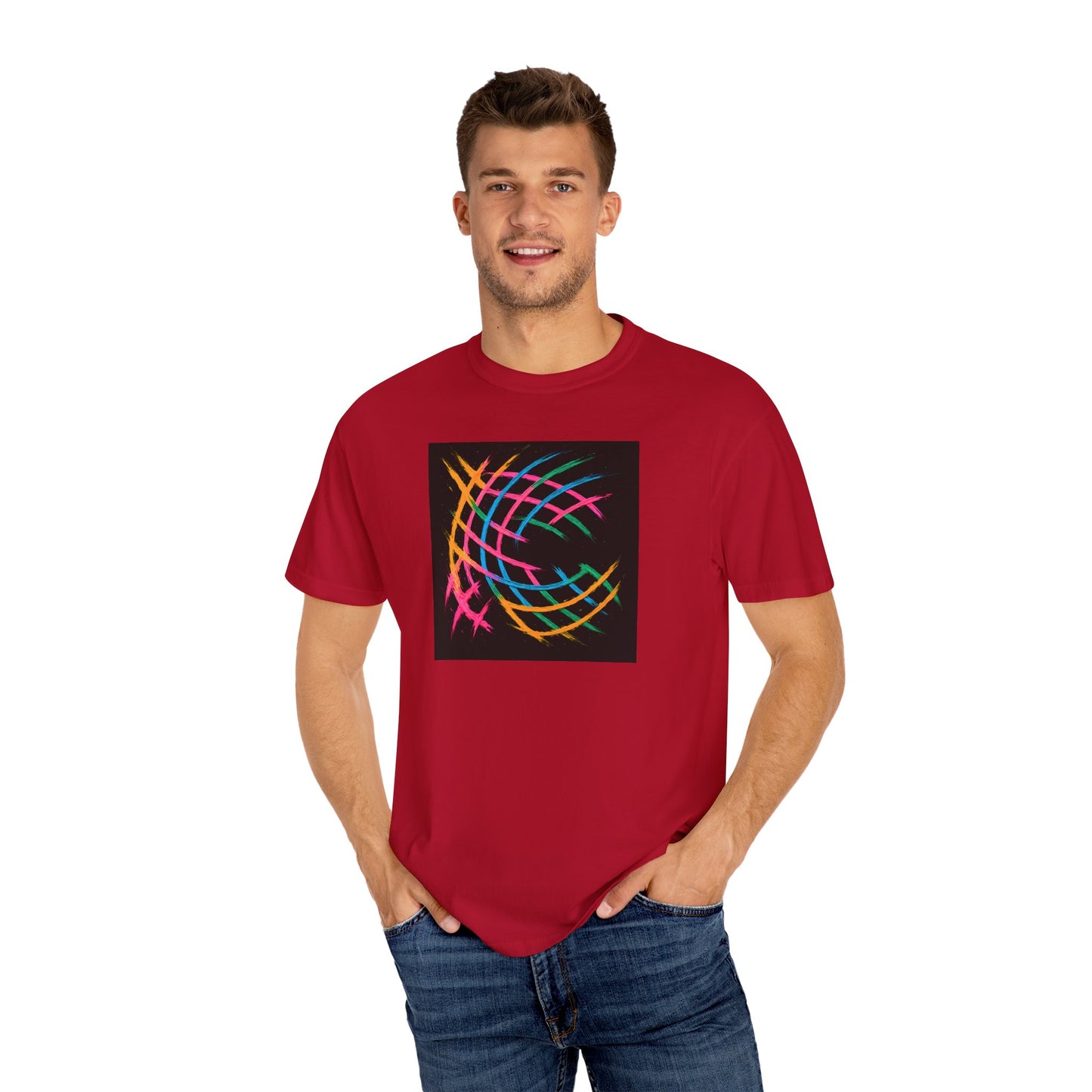 Colorful Abstract Unisex T-Shirt - Weave Design
