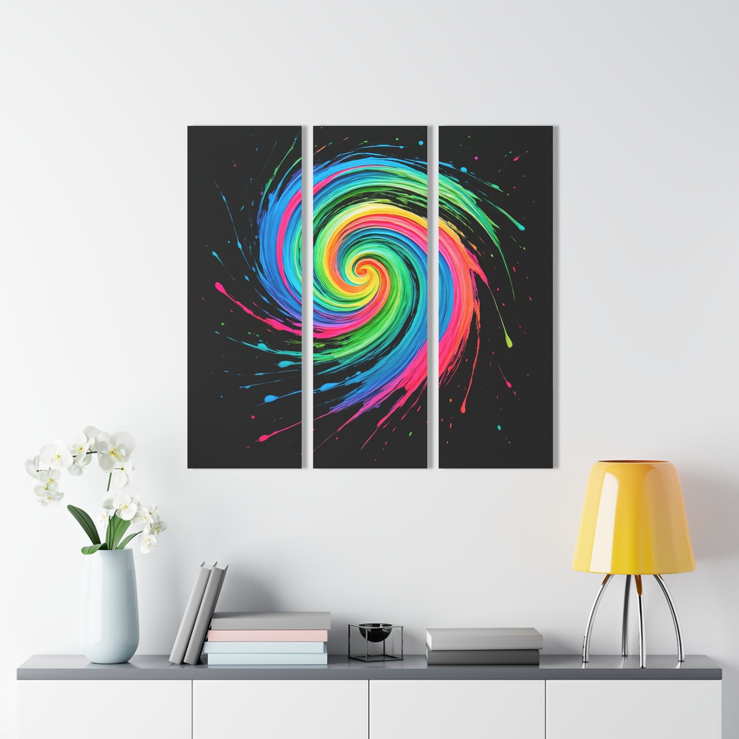 Vibrant Swirl Acrylic Prints (Triptych) - Melt Design
