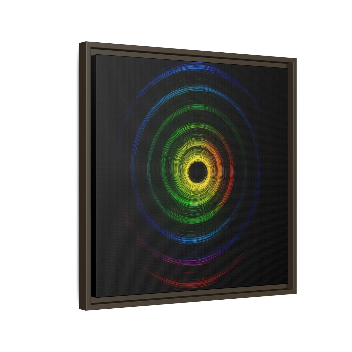 Framed Colorful Ripple Art Print - Cyclone Design