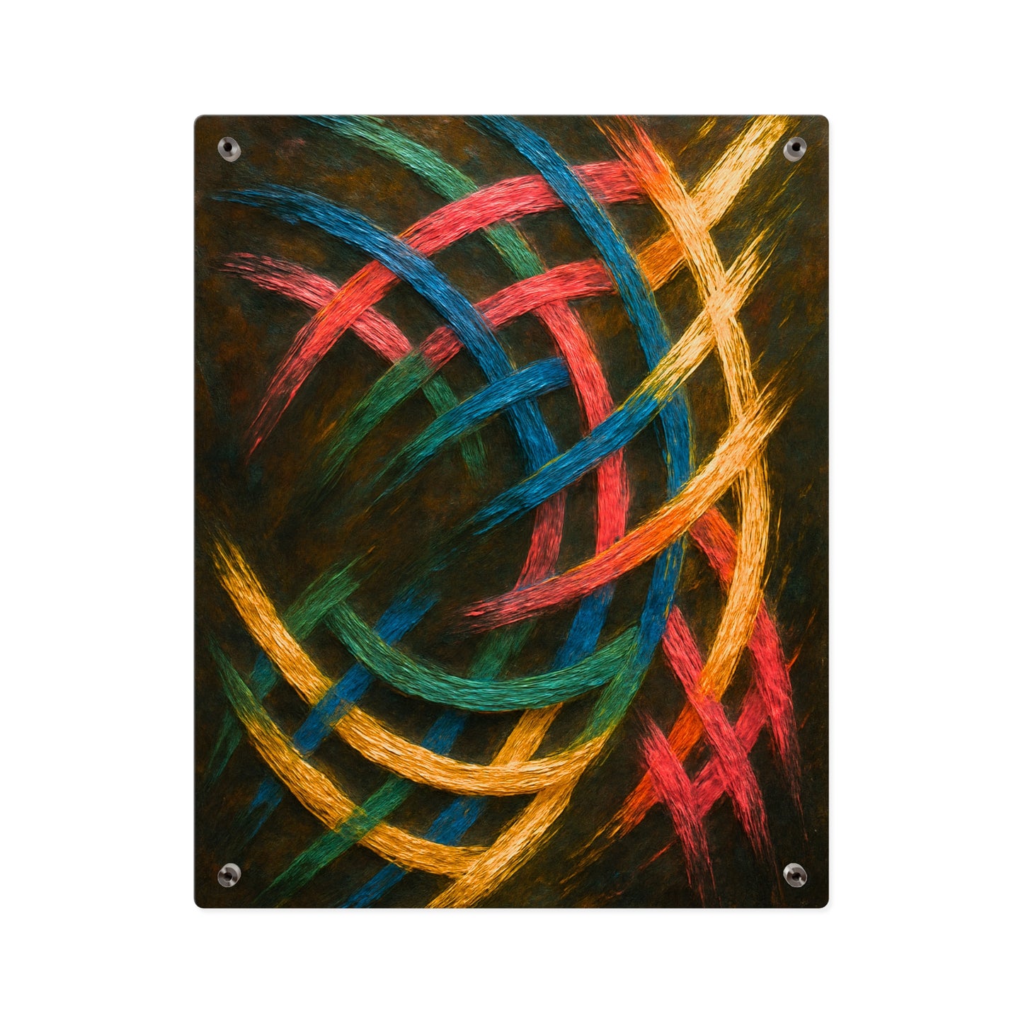 Modern Home Decor Acrylic Wall Art - Weave Design