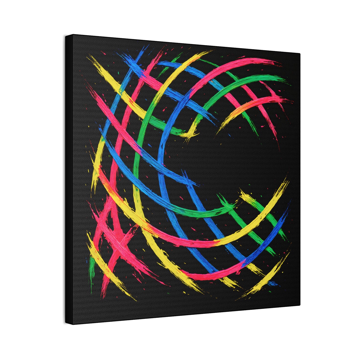 Modern Wall Art Canvas Print - Weave Design