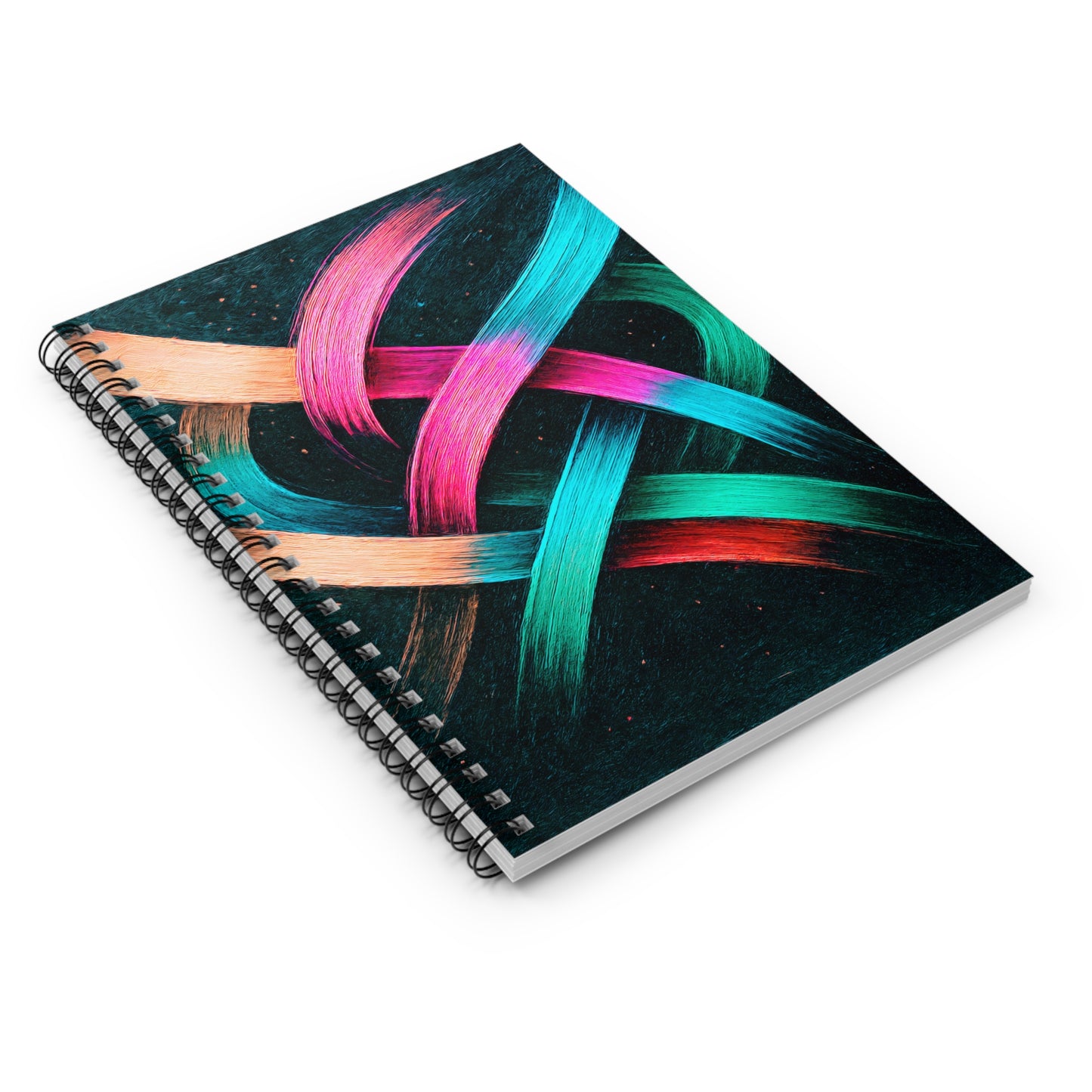 Colorful Spiral Notebook - Weave Design