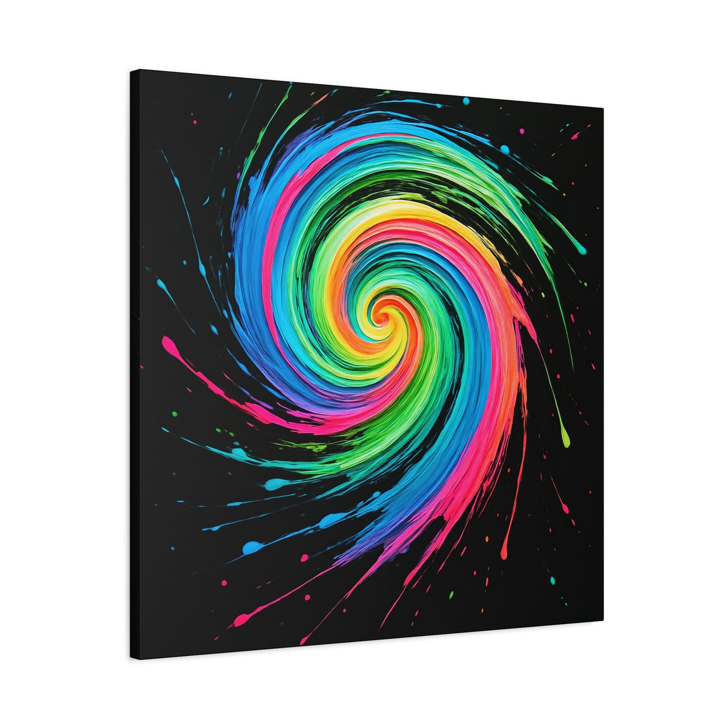 Vibrant Swirl Canvas Art - Melt Design