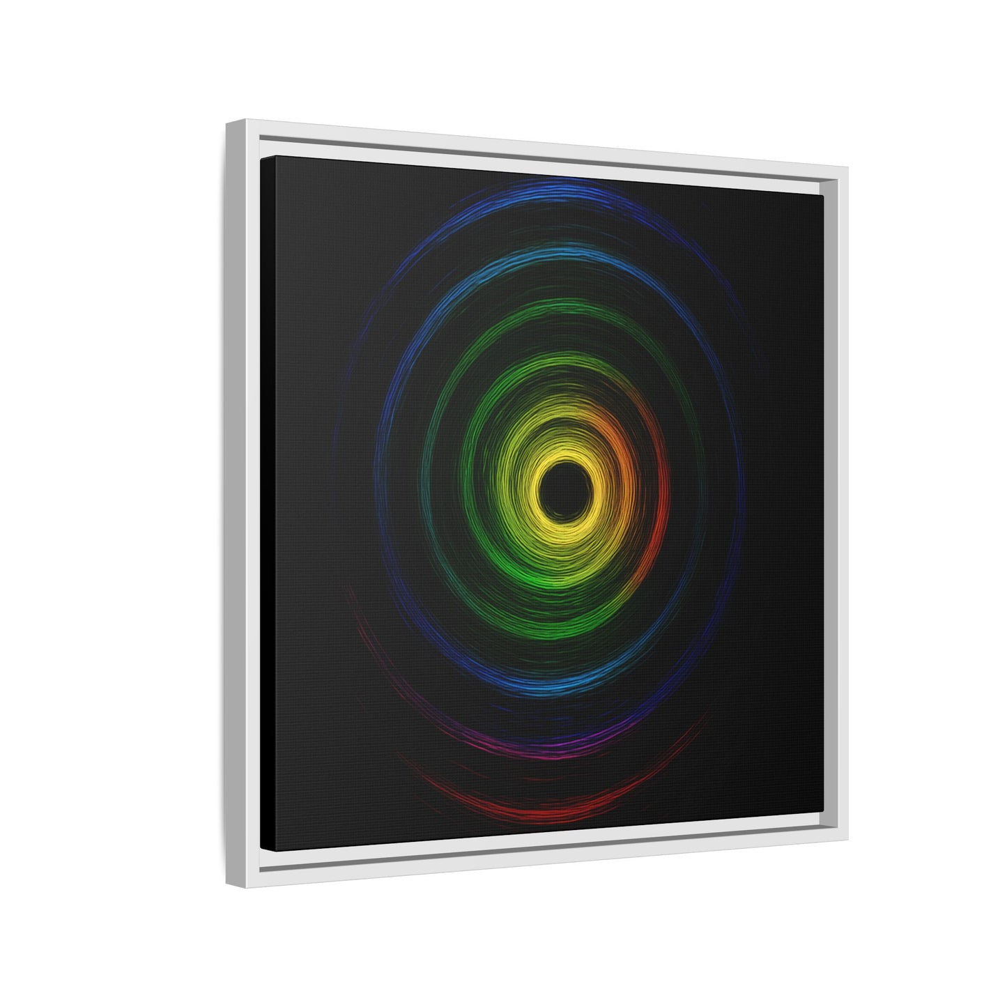 Framed Colorful Ripple Art Print - Cyclone Design