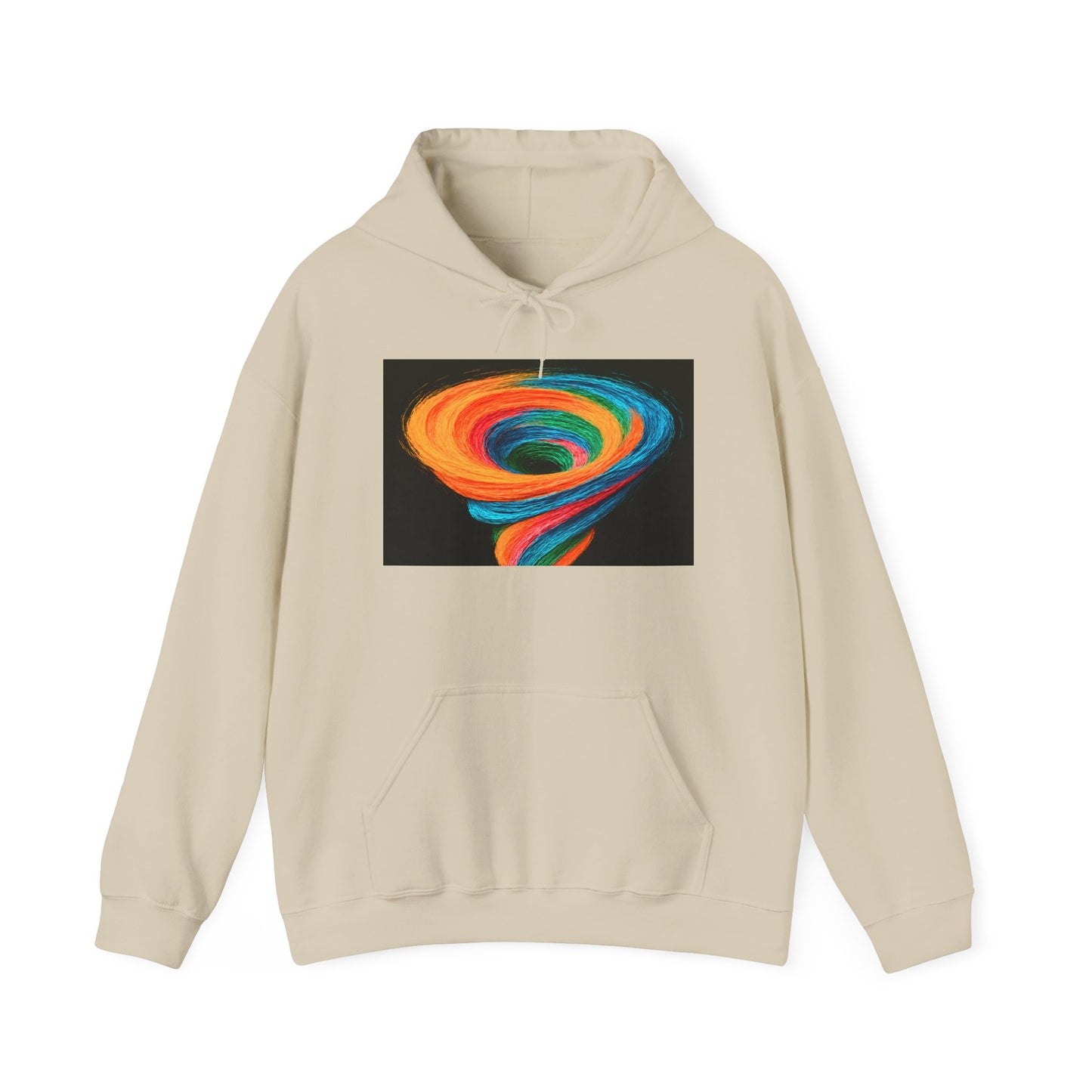 Colorful Tornado Unisex Hoodie - Cyclone Design