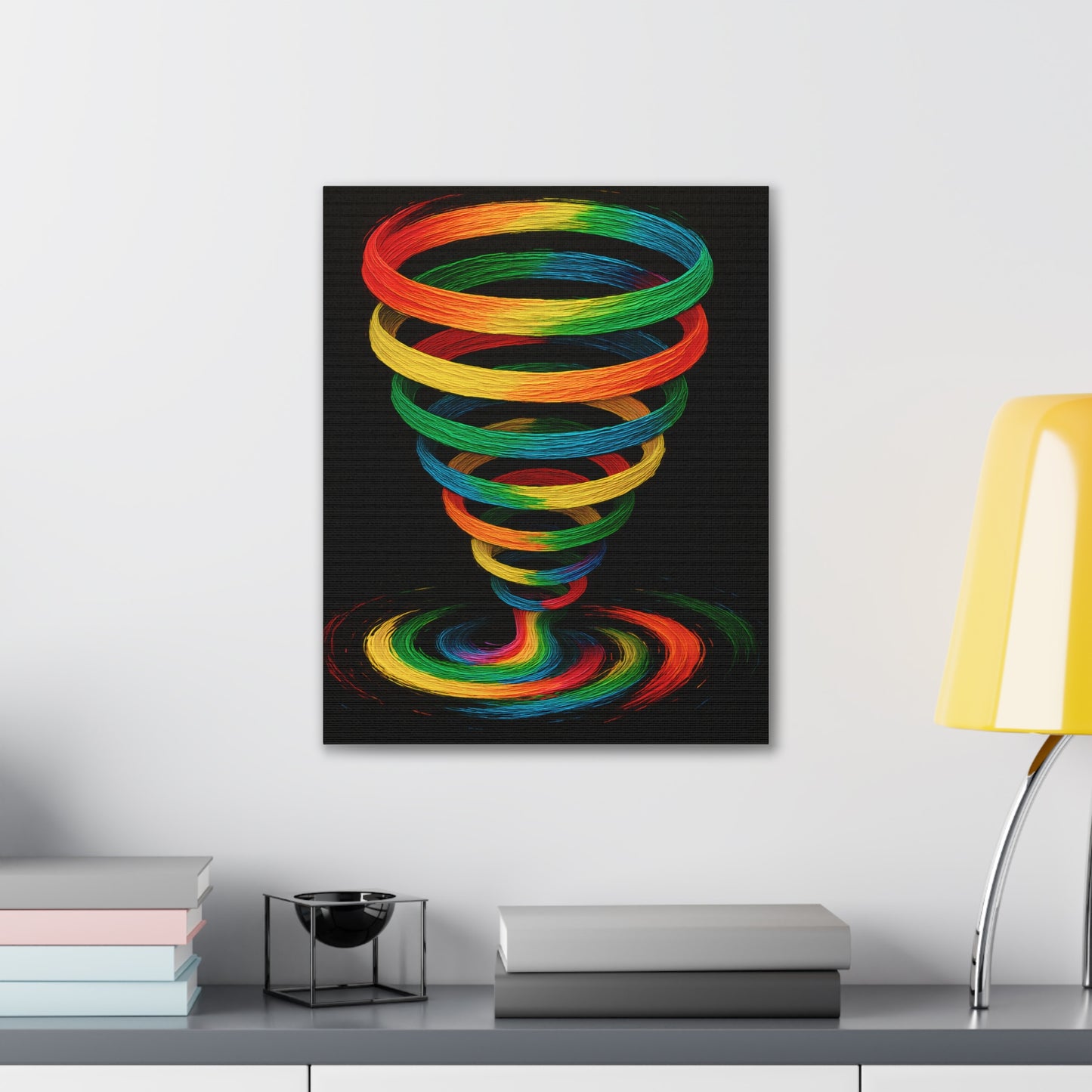 Vibrant Tornado Canvas Art - Cyclone Design