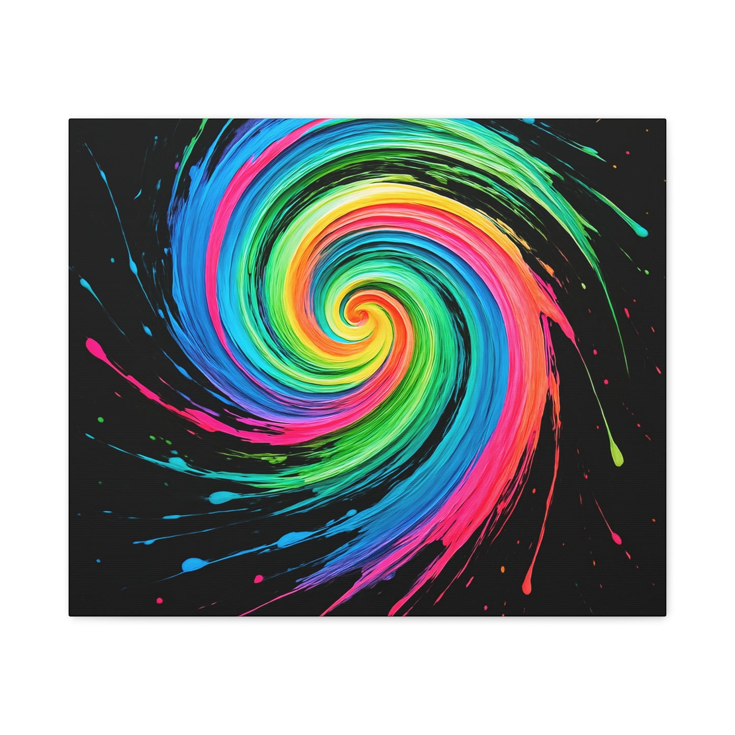 Vibrant Swirl Canvas Art - Melt Design