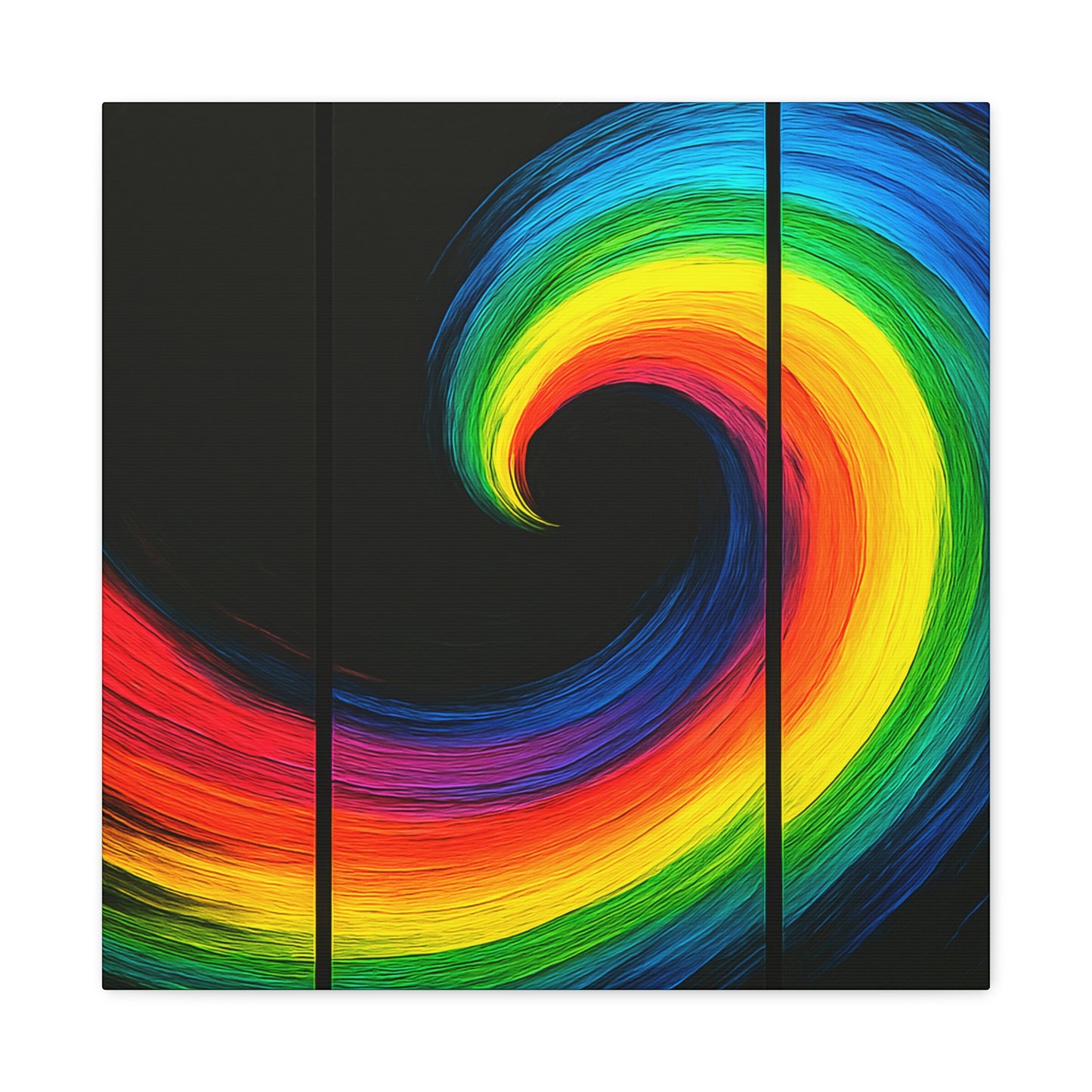 Vibrant WallArt Canvas- Cyclone Design