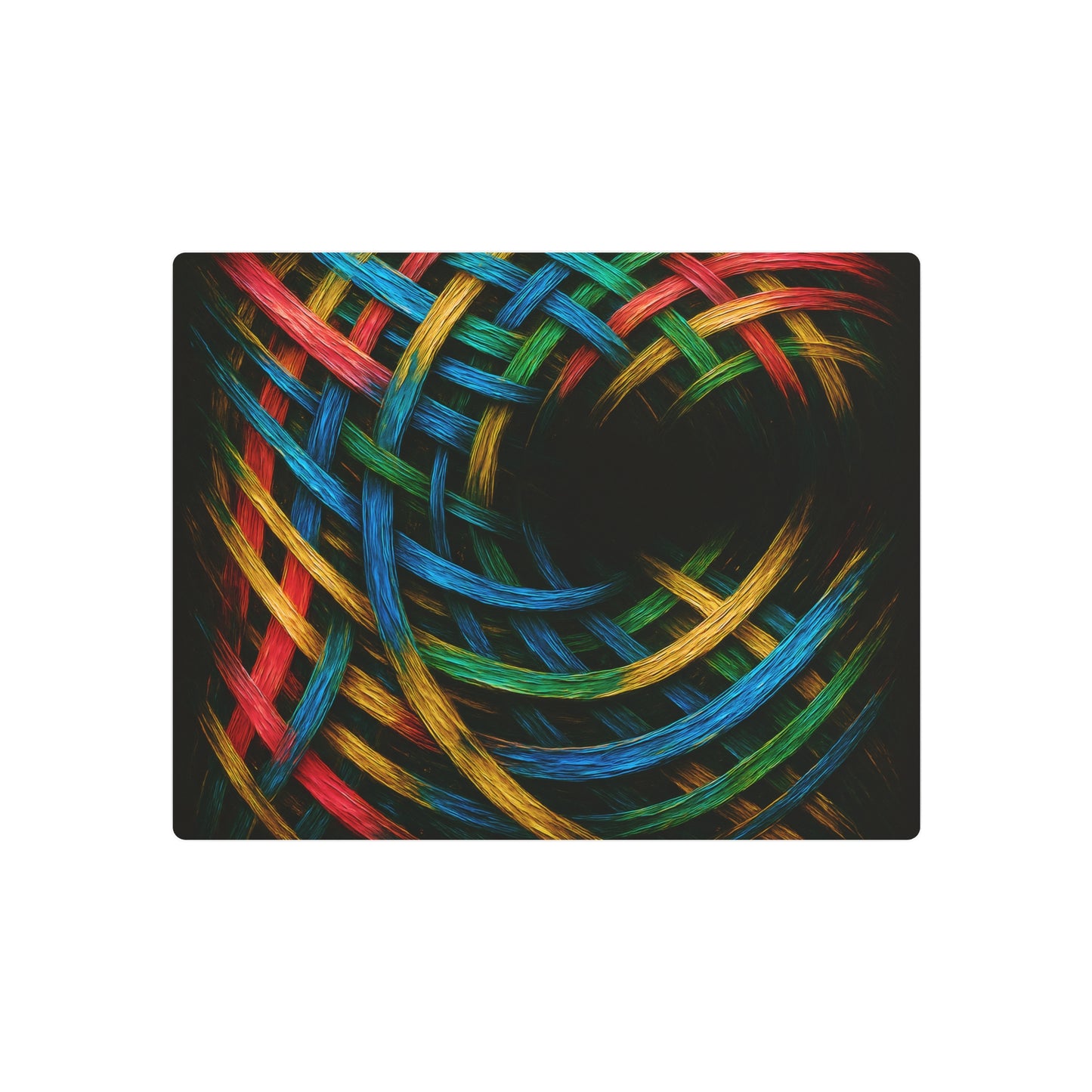 Vibrant Metal Art - Weave Design