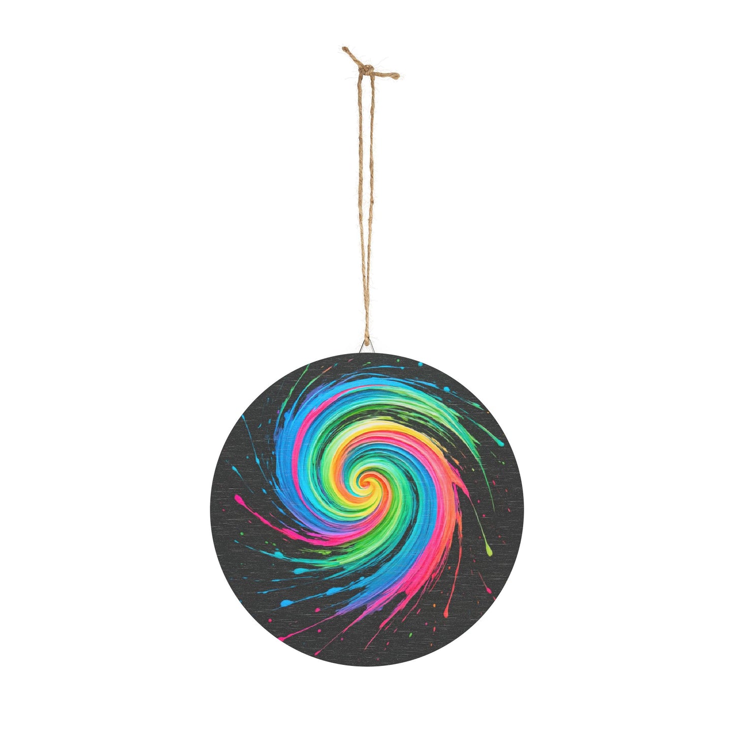 Vibrant Swirl Wood Print - Melt Design