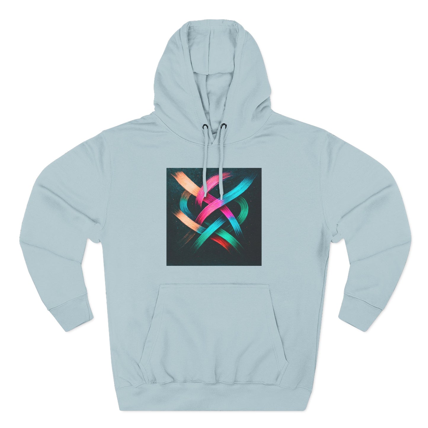 Colorful Abstract Art Hoodie - Weave Design
