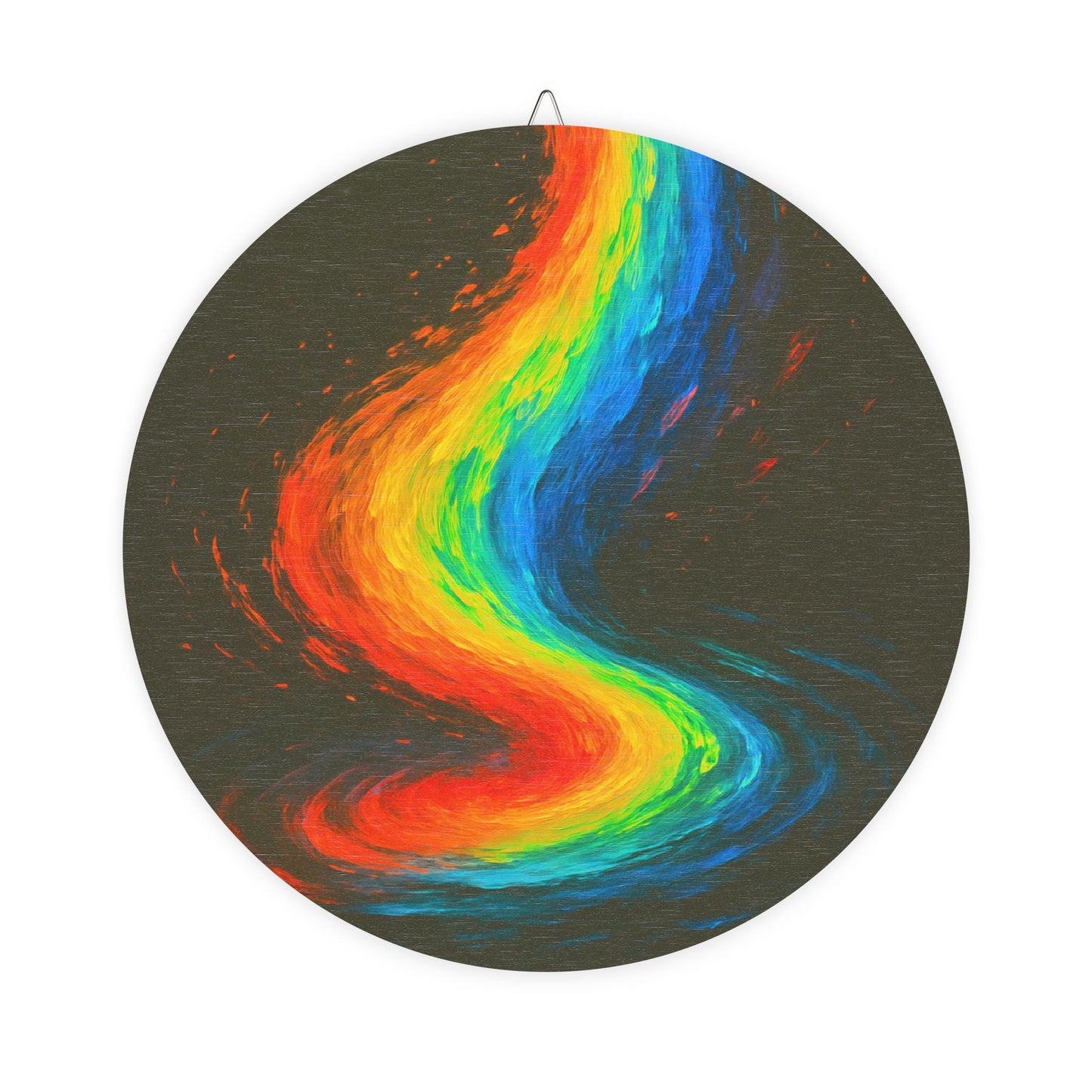Vibrant Rainbow Wood Print - Melt Design