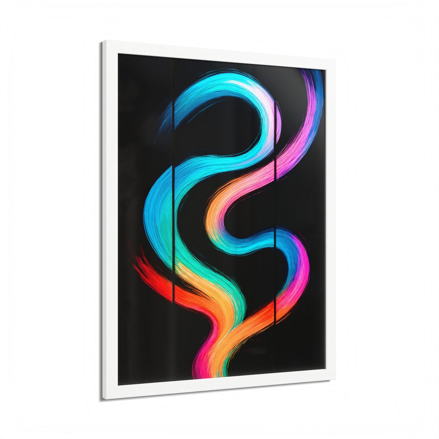 Colorful Framed Wall Art - Weave Design