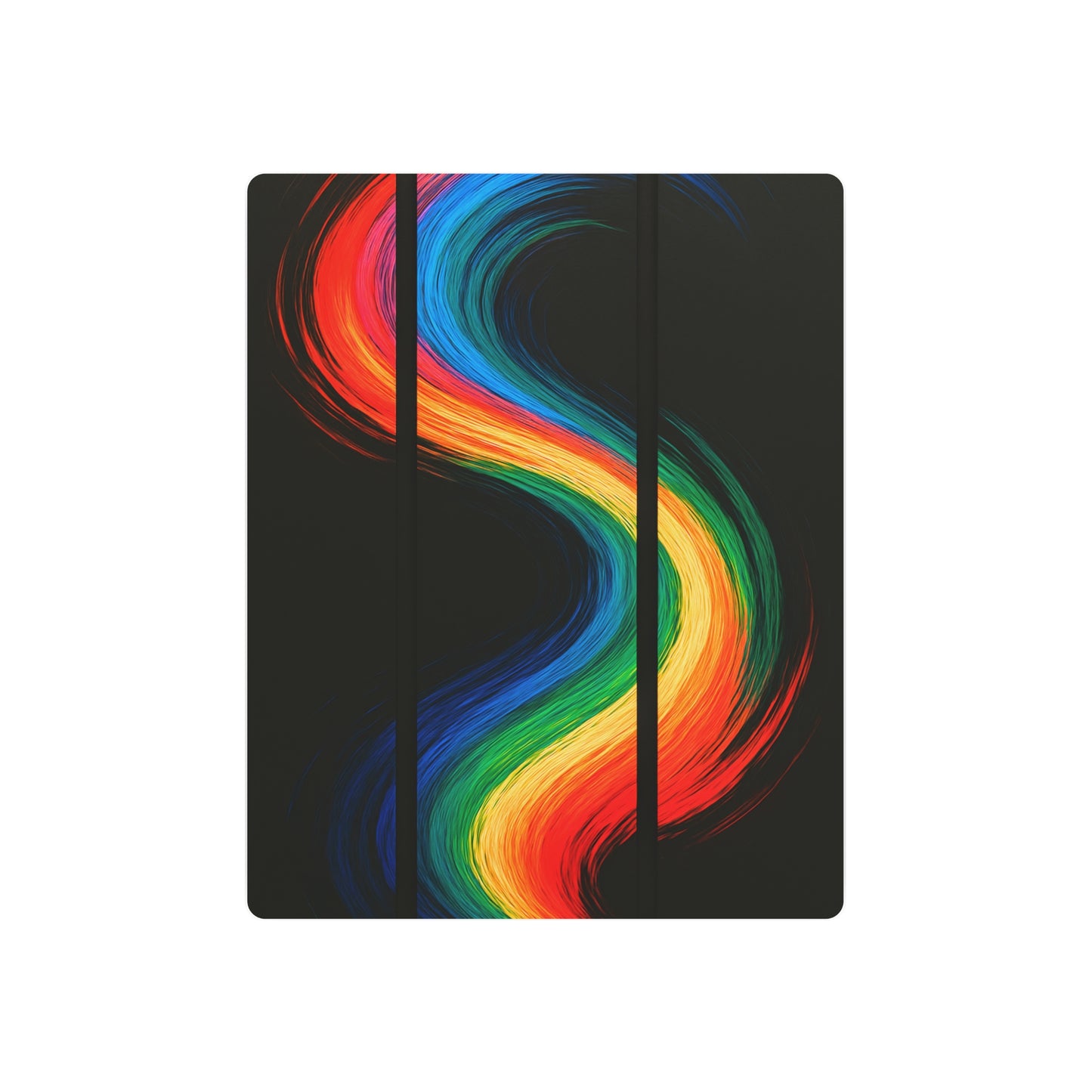 Vibrant Rainbow Metal Art - Weave Design