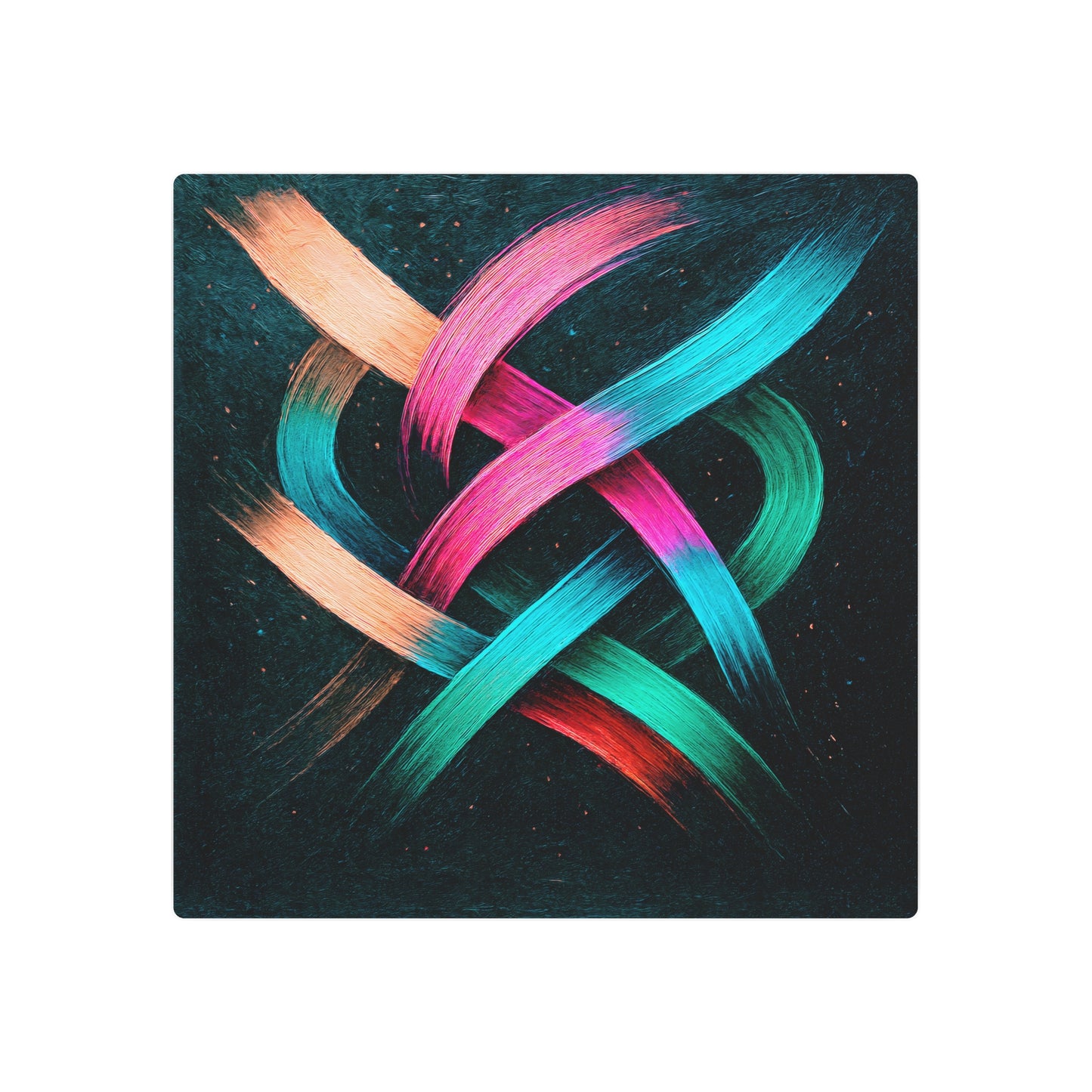 Vibrant Metal Art - Weave Design