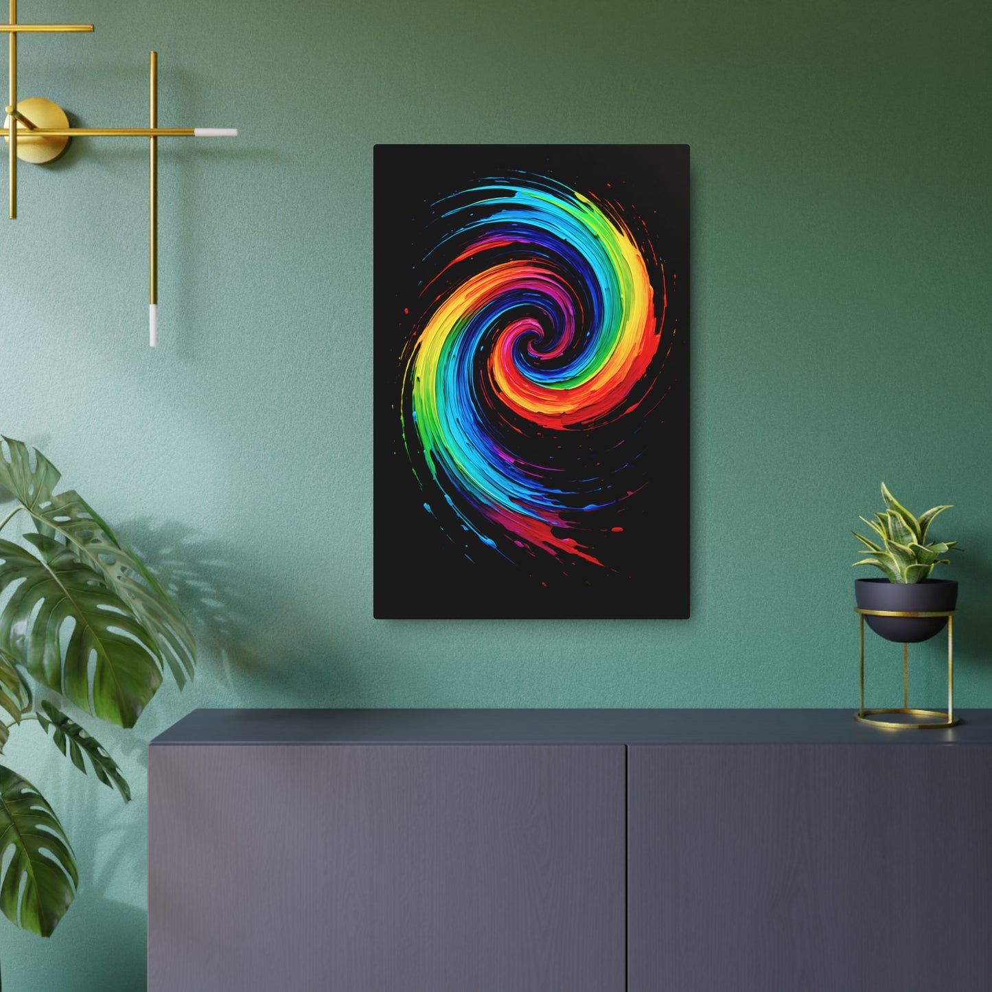 Colorful Wall Décor Metal Art - Cyclone Design