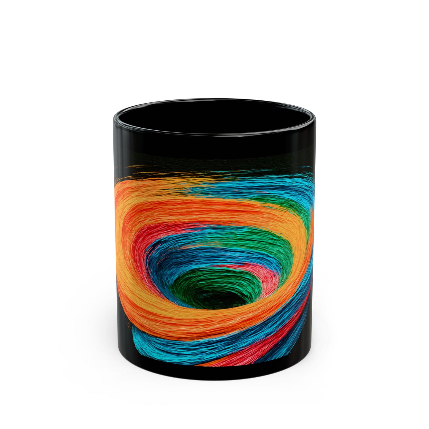 Vibrant Swirl Ceramic Mug - Cyclone Design