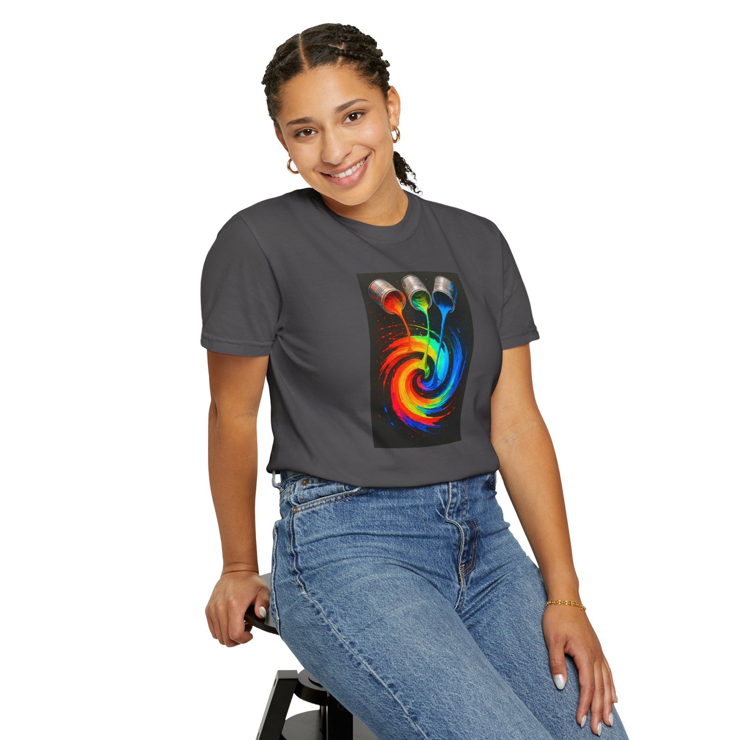 Colorful Artistic T-Shirt - Melt Design