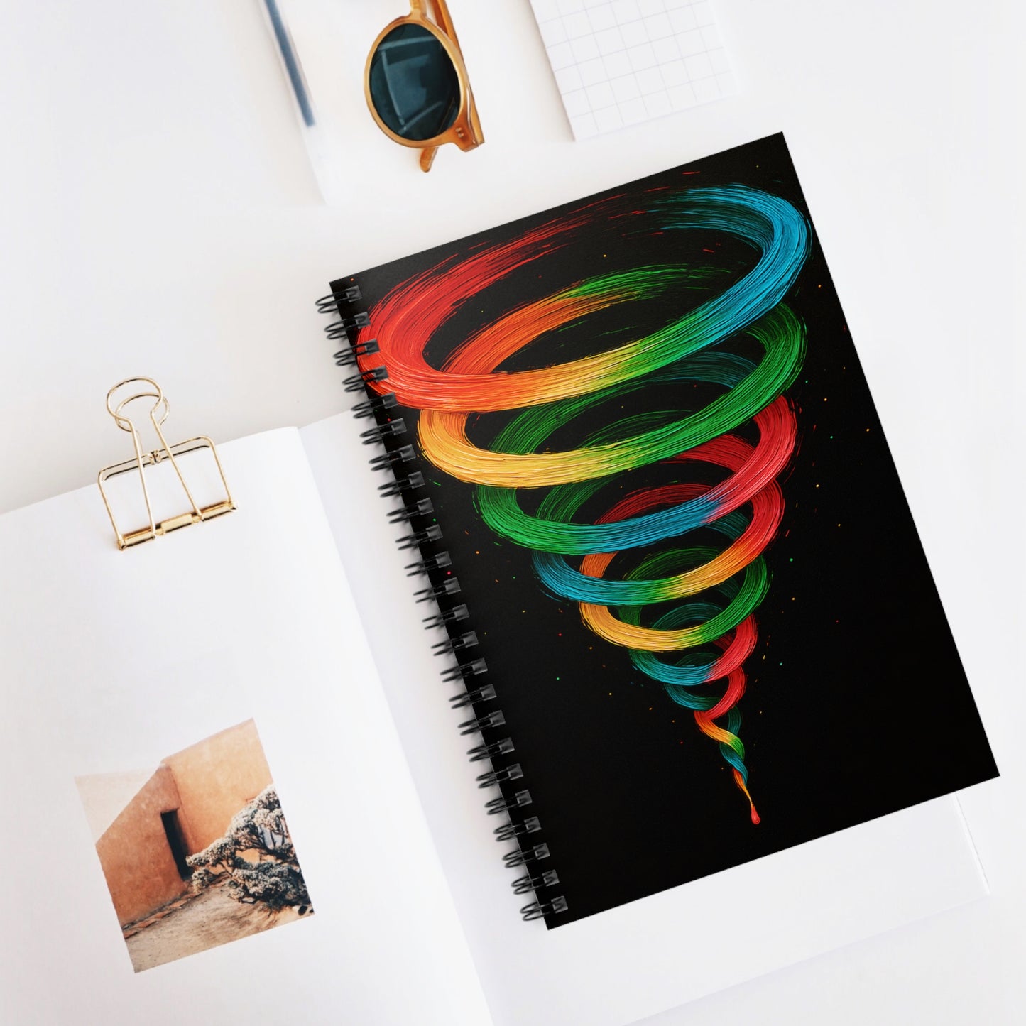 Colorful Writing Notebook - Cyclone Design