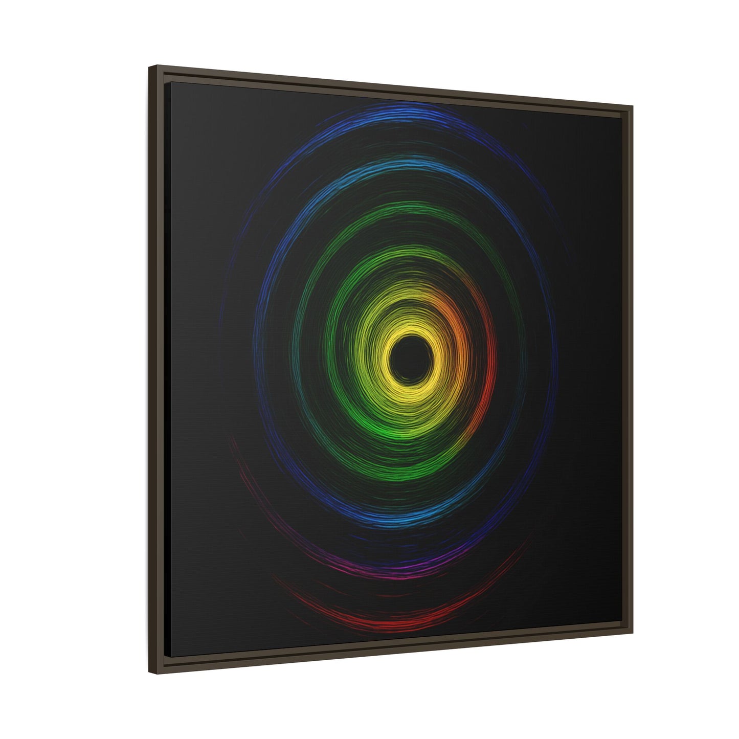 Framed Colorful Ripple Art Print - Cyclone Design