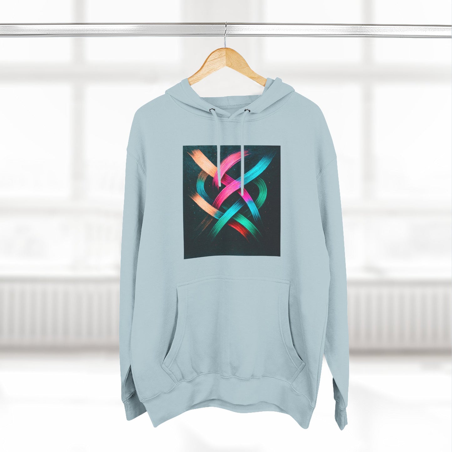 Colorful Abstract Art Hoodie - Weave Design