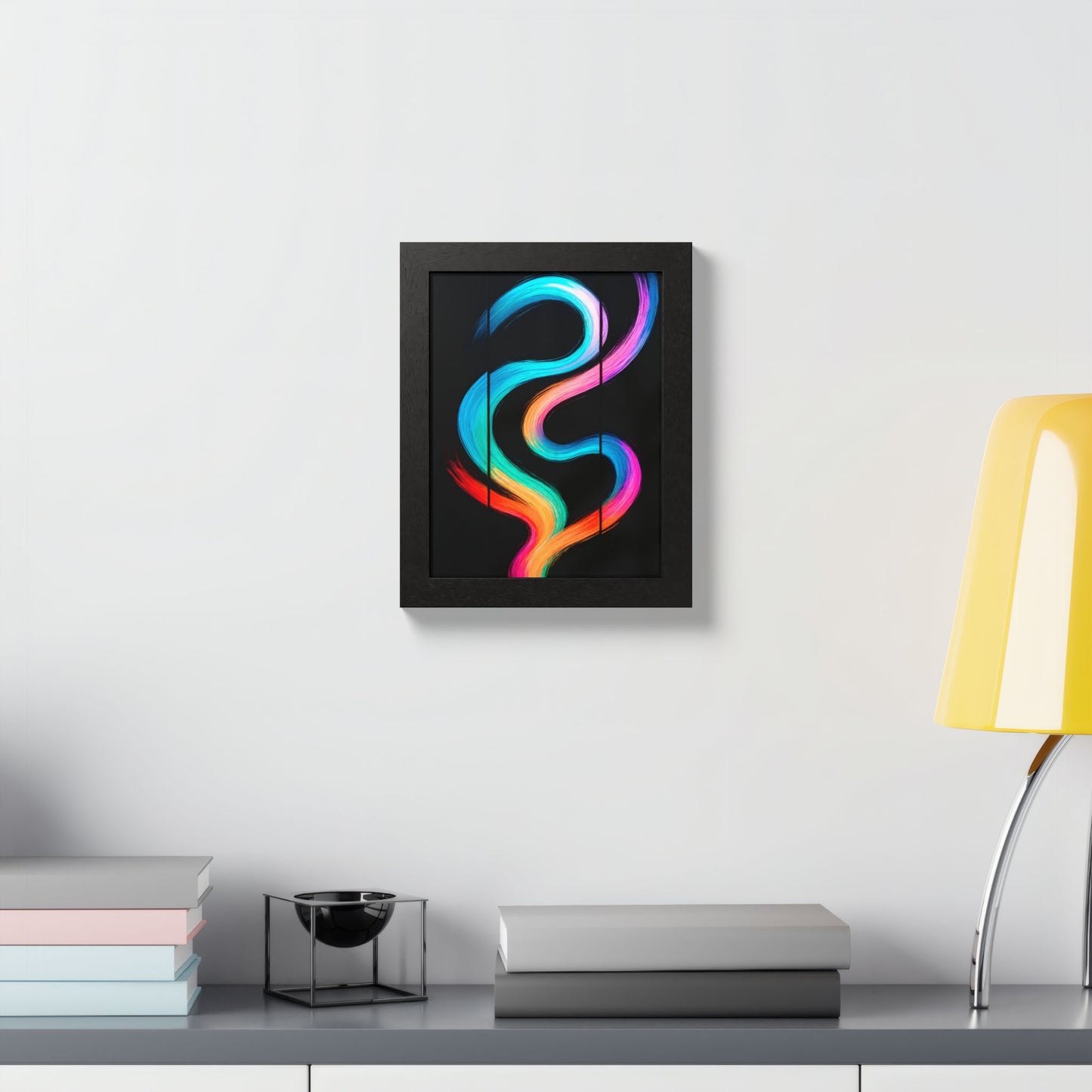 Colorful Framed Wall Art - Weave Design