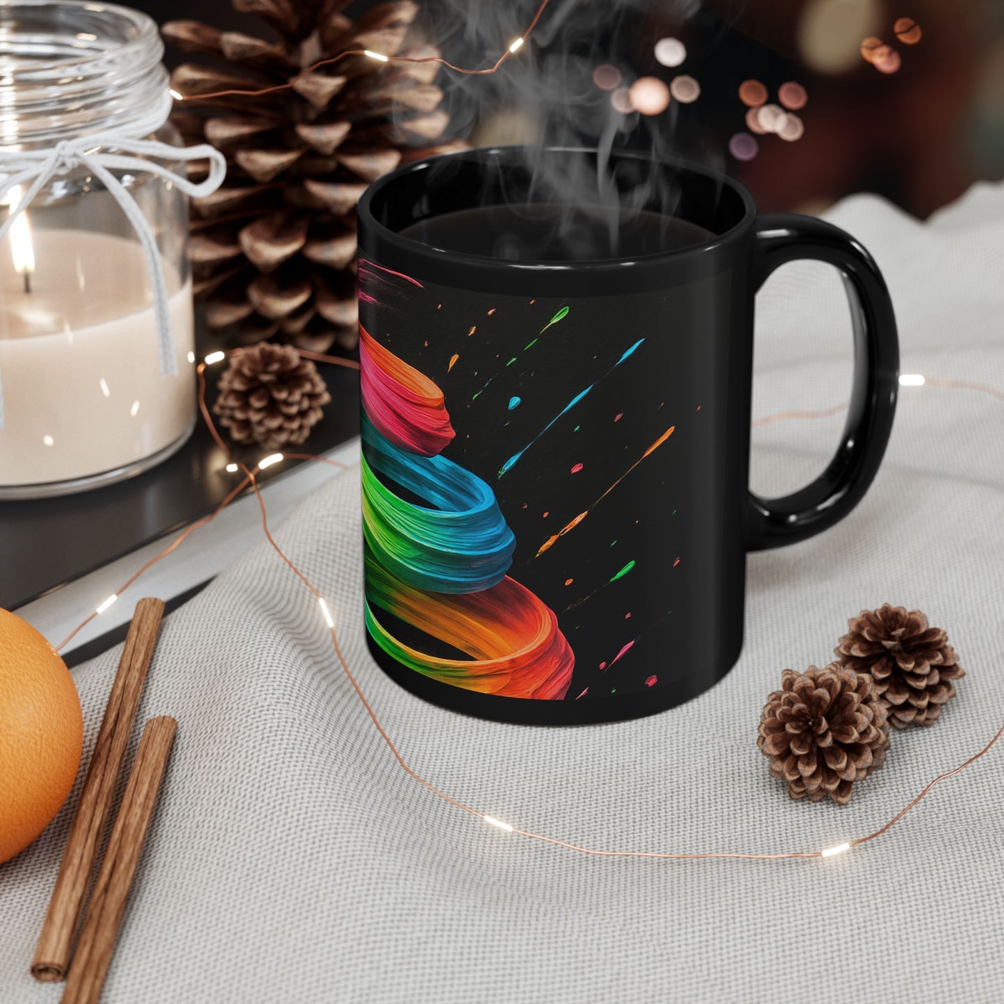 Rainbow Swirl Coffee Mug - Melt Design