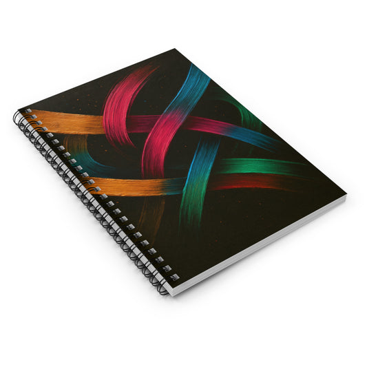 Colorful Spiral Notebook - Weave Design
