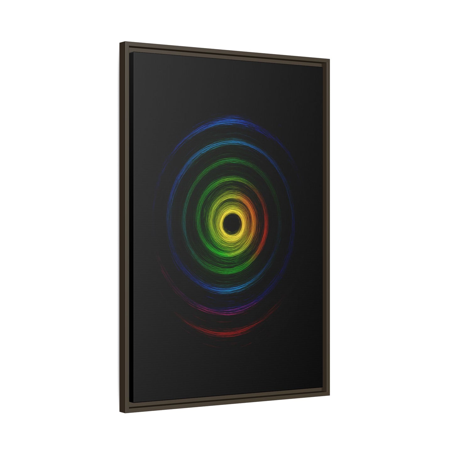 Framed Colorful Ripple Art Print - Cyclone Design