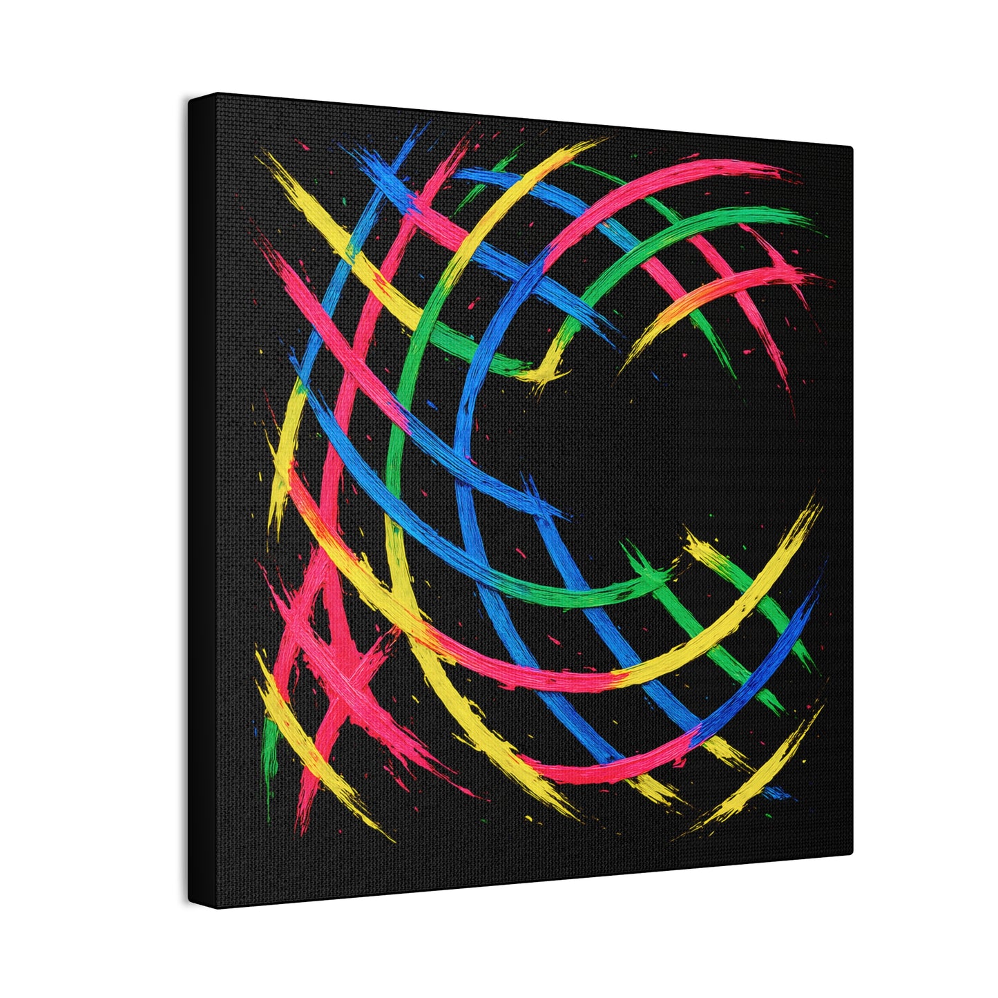 Modern Wall Art Canvas Print - Weave Design