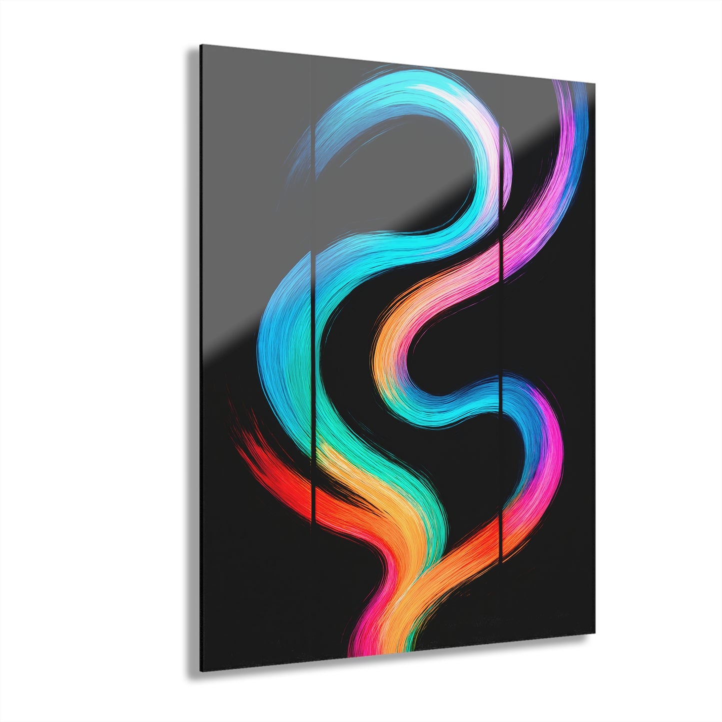 Modern Home Acrylic Wall Art Print - Weave Design