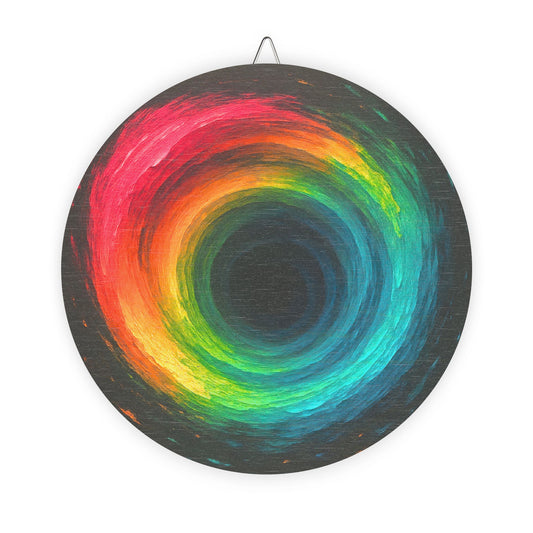 Colorful Cyclone Wood Wall Art