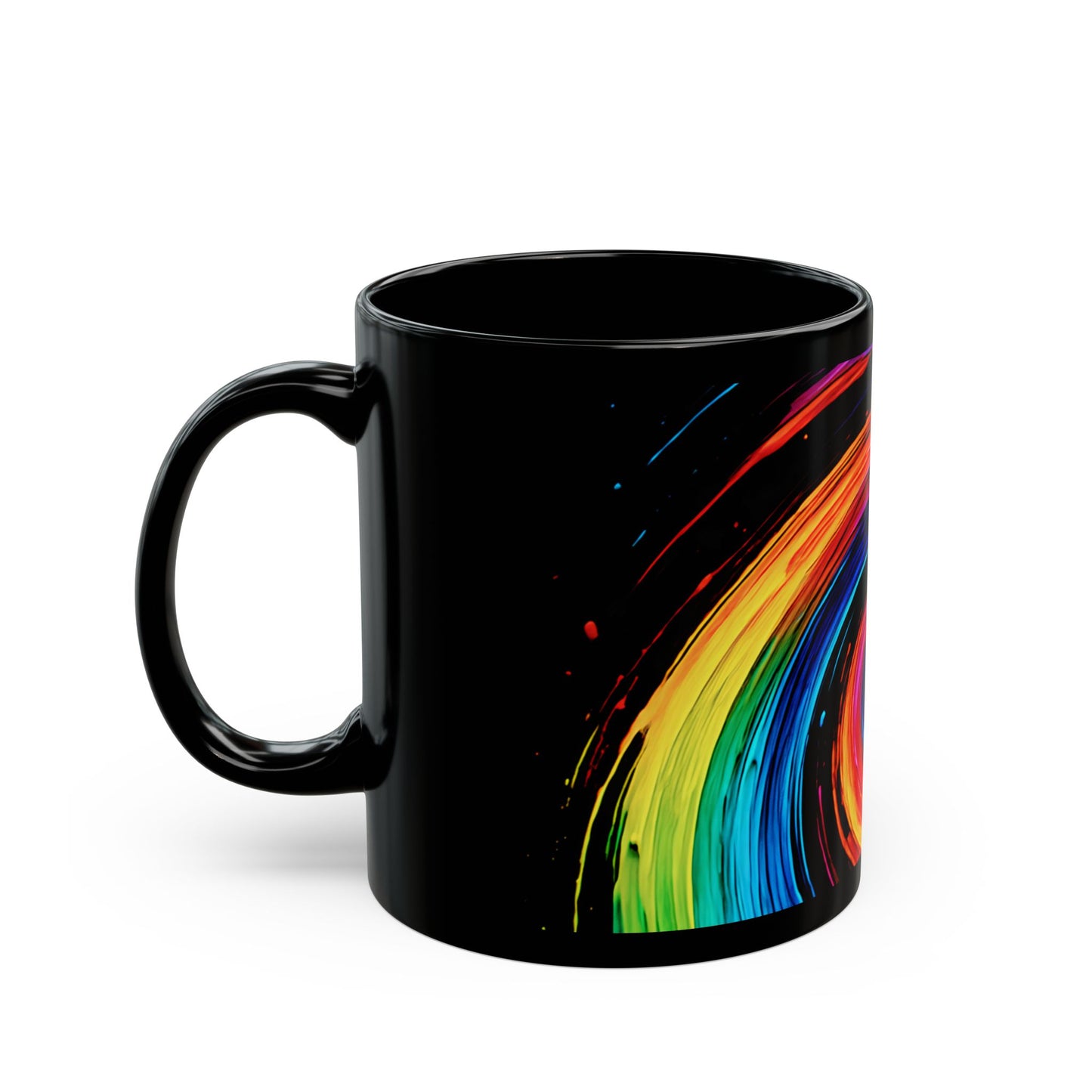 Vibrant Coffee Mug for Artists - Cyclone Design