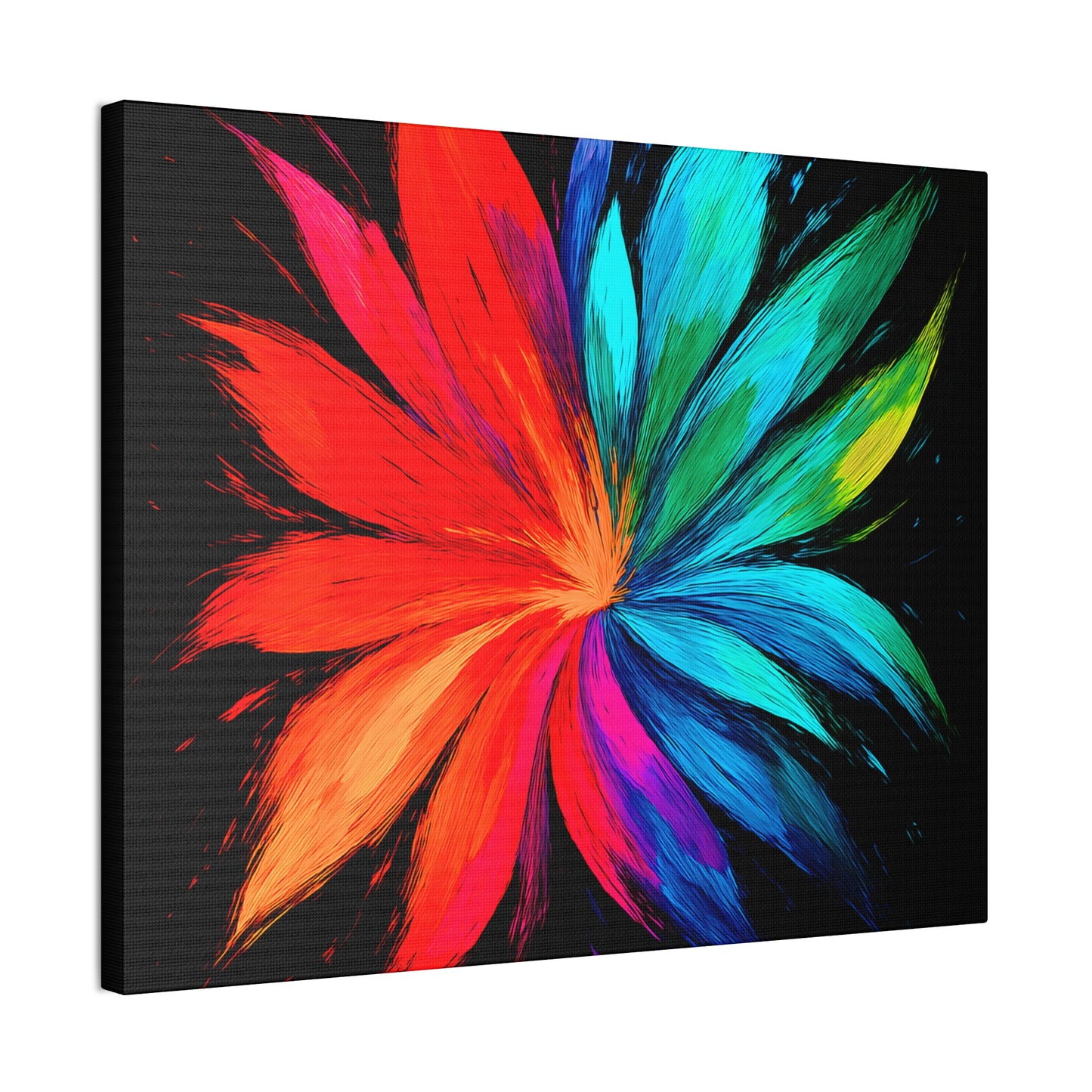 Modern Home Accent Floral Canvas Art - Melt Design