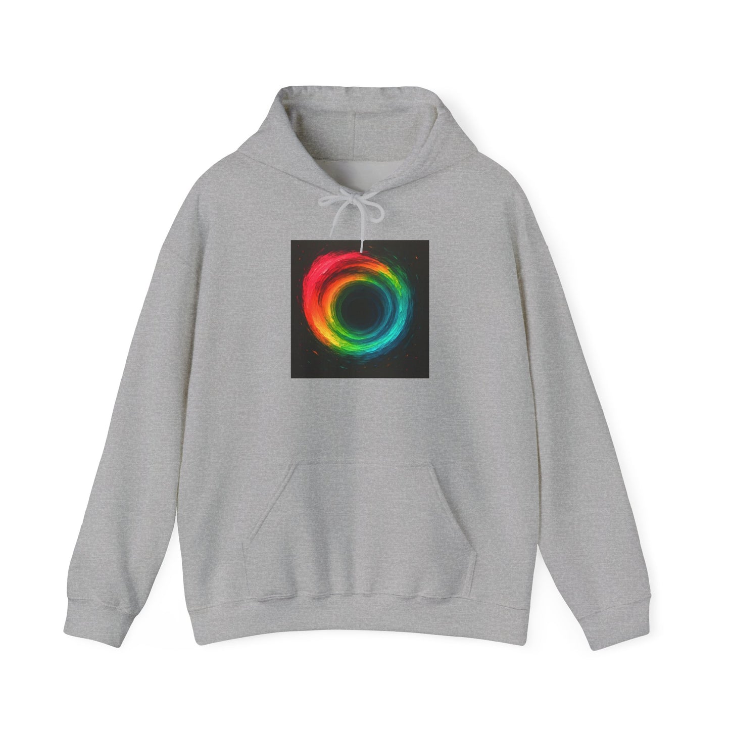 Colorful Circle Unisex Hoodie - Cyclone Design