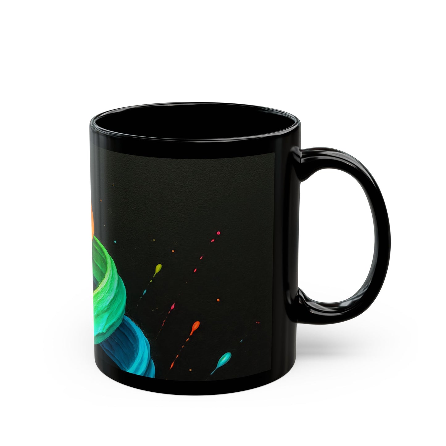Colorful Splash Coffee Mug - Cyclone Design
