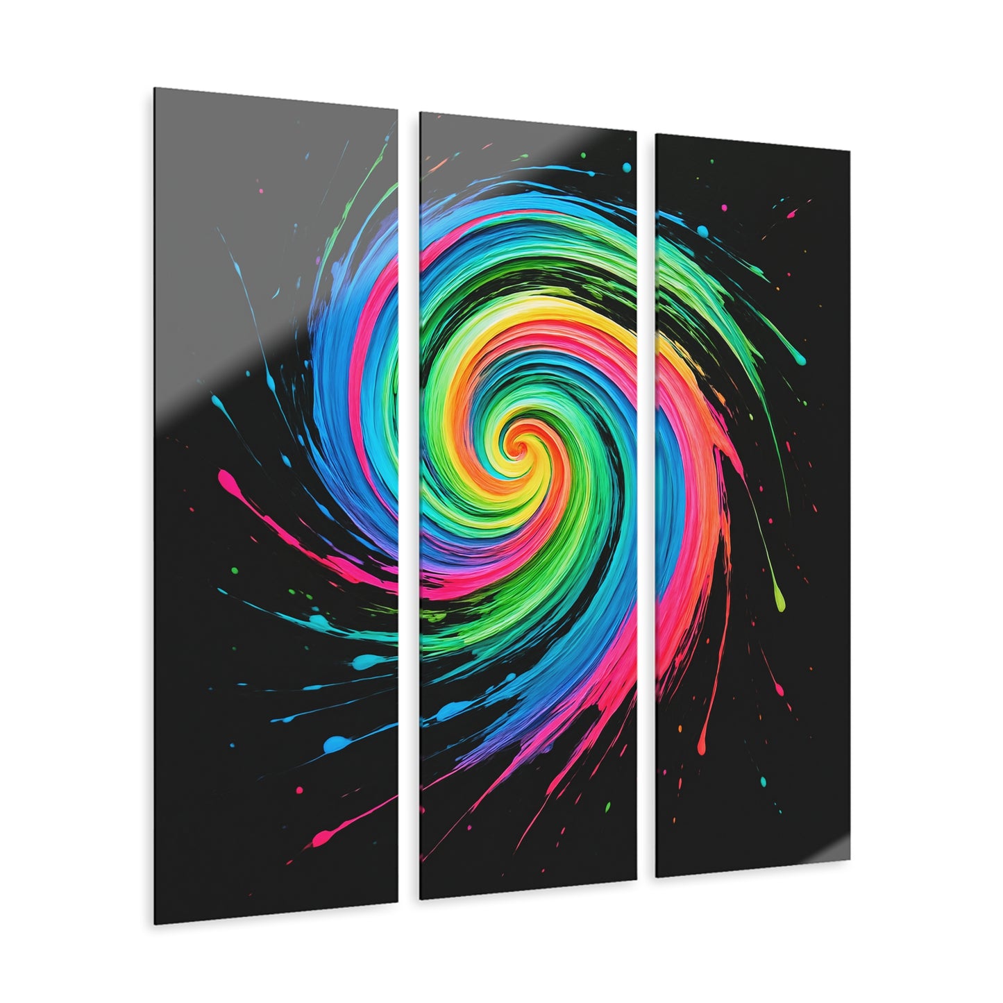 Vibrant Swirl Acrylic Prints (Triptych) - Melt Design