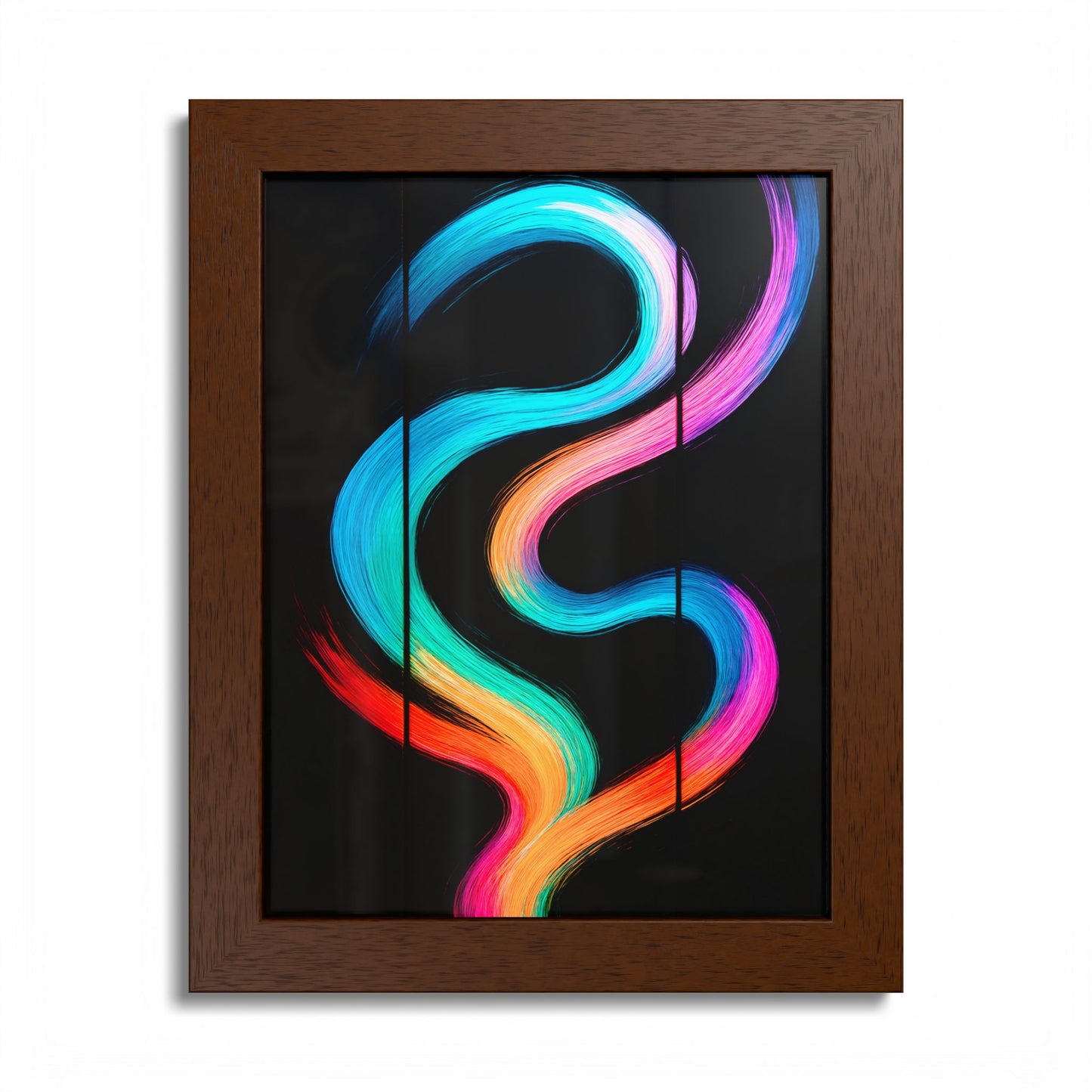 Colorful Framed Wall Art - Weave Design