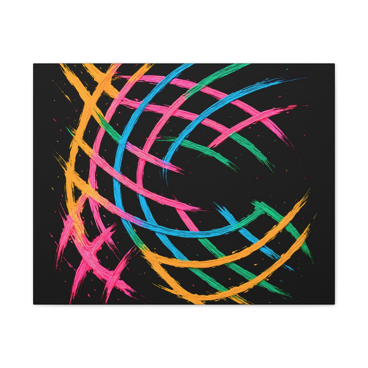 Vibrant Art Canvas Print - Weave Design