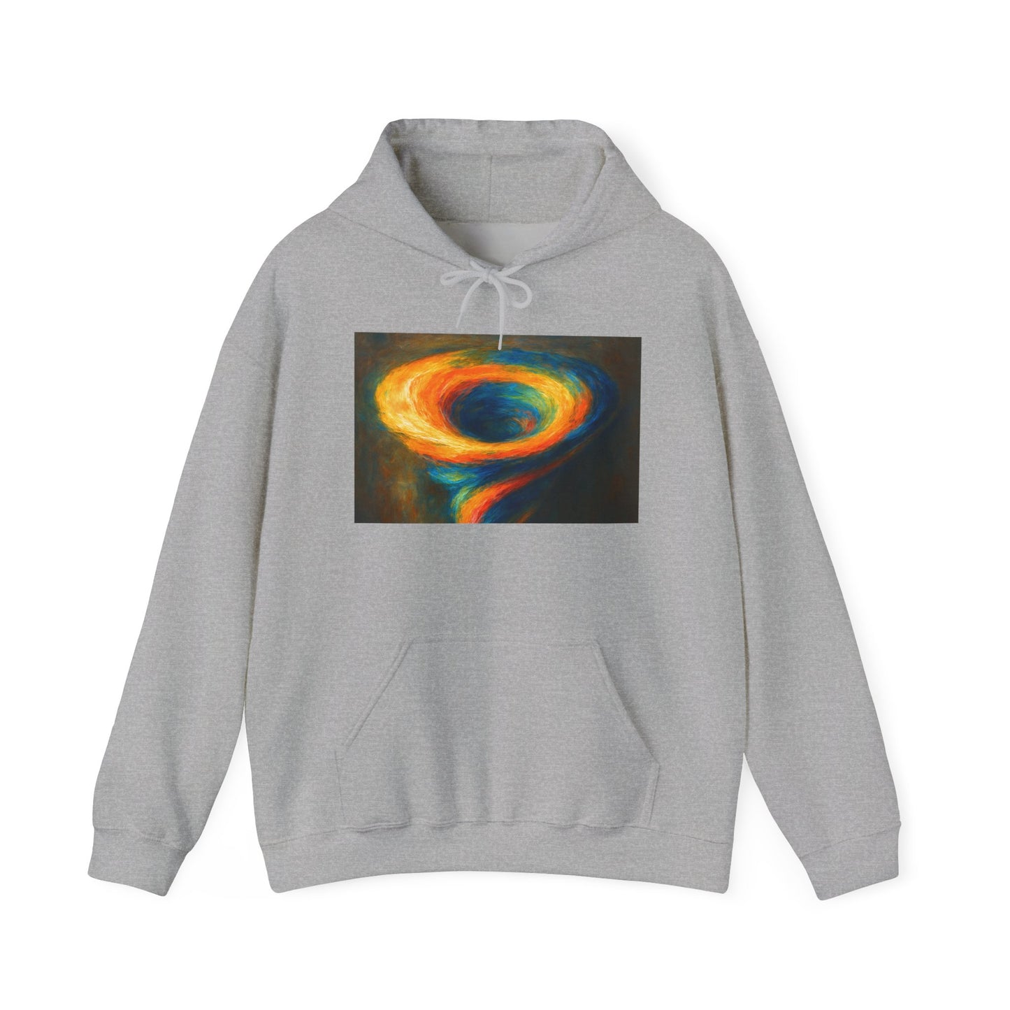 Colorful Whirlwind Unisex Hoodie - Cyclone Design