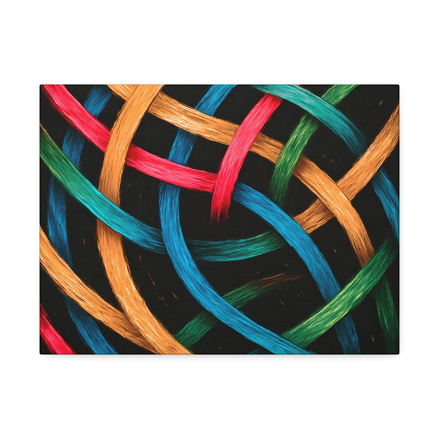 Modern Wall Hanging Canvas Art - Weave Design