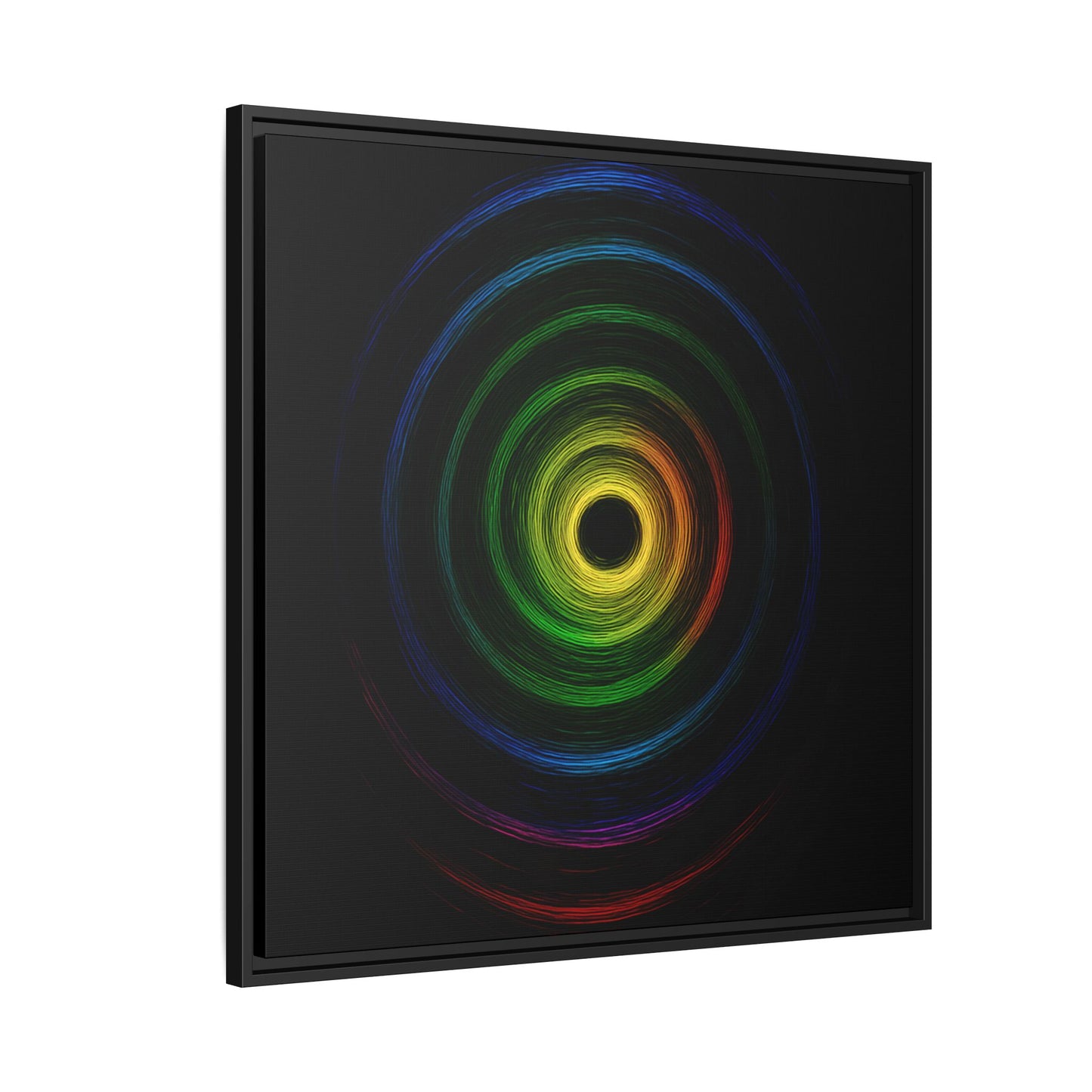 Framed Colorful Ripple Art Print - Cyclone Design