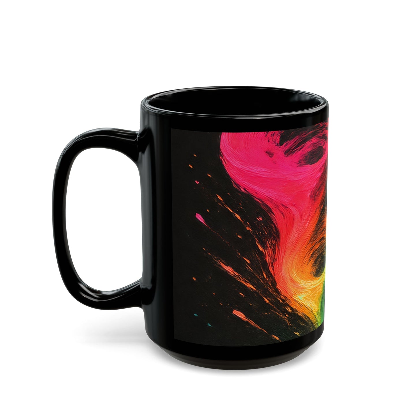 Vibrant Abstract Swirl Coffee Mug - Cyclone Design