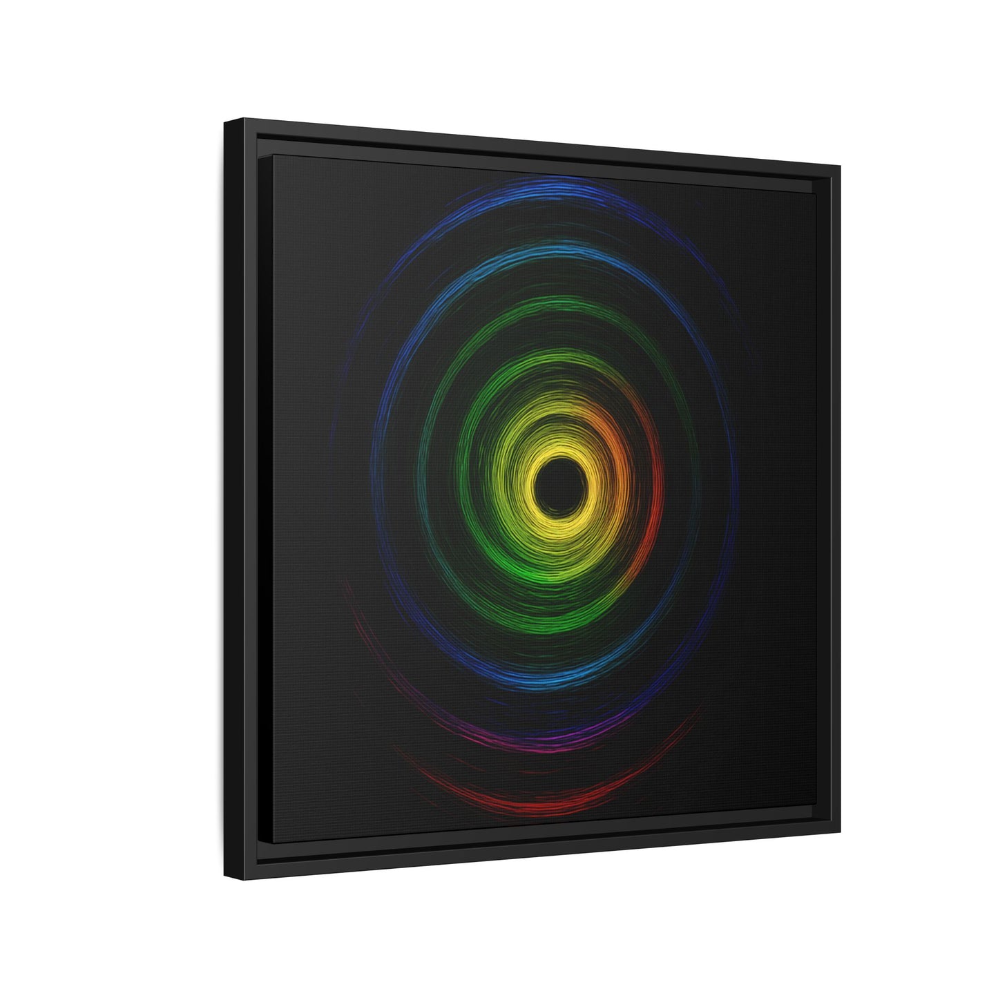 Framed Colorful Ripple Art Print - Cyclone Design