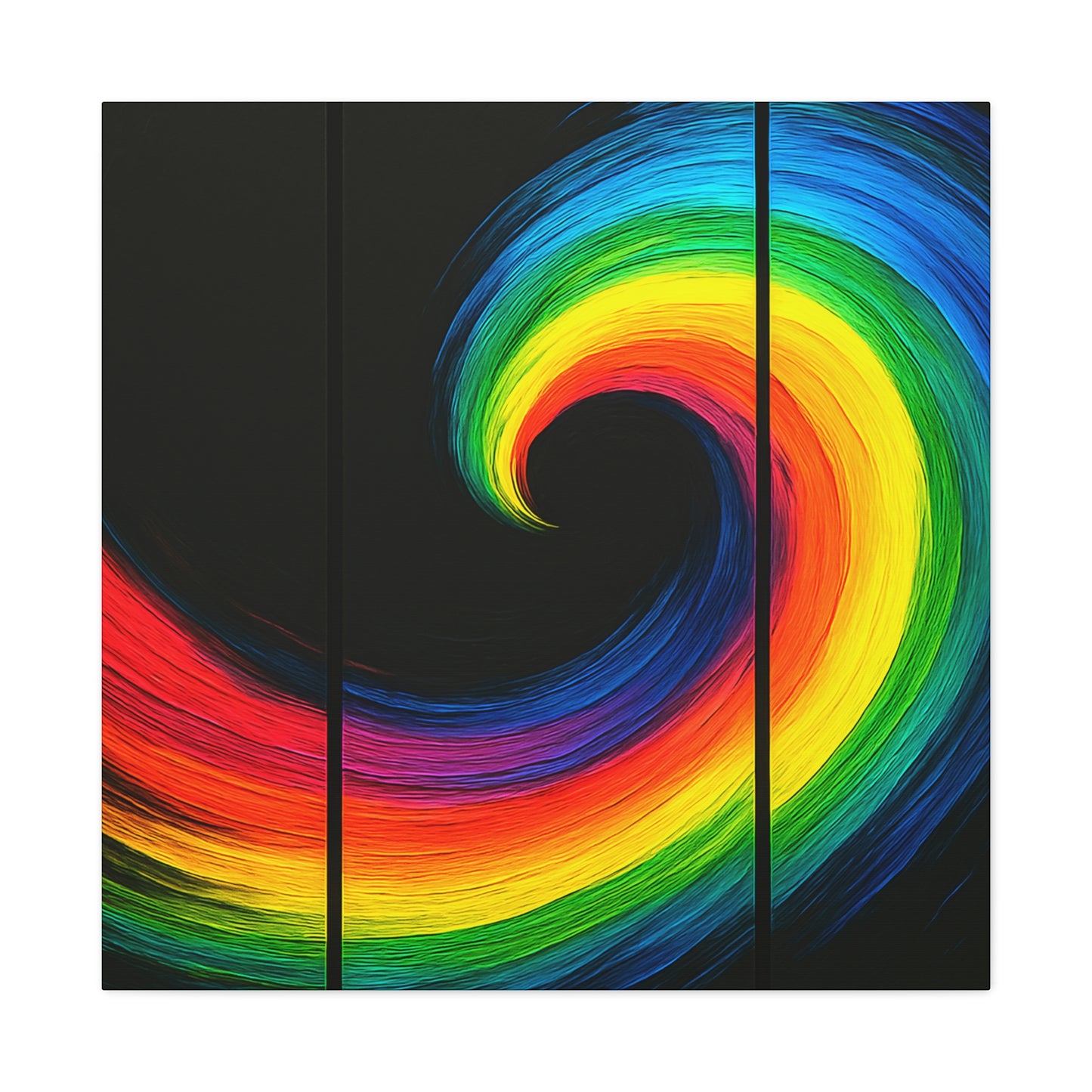 Vibrant WallArt Canvas- Cyclone Design