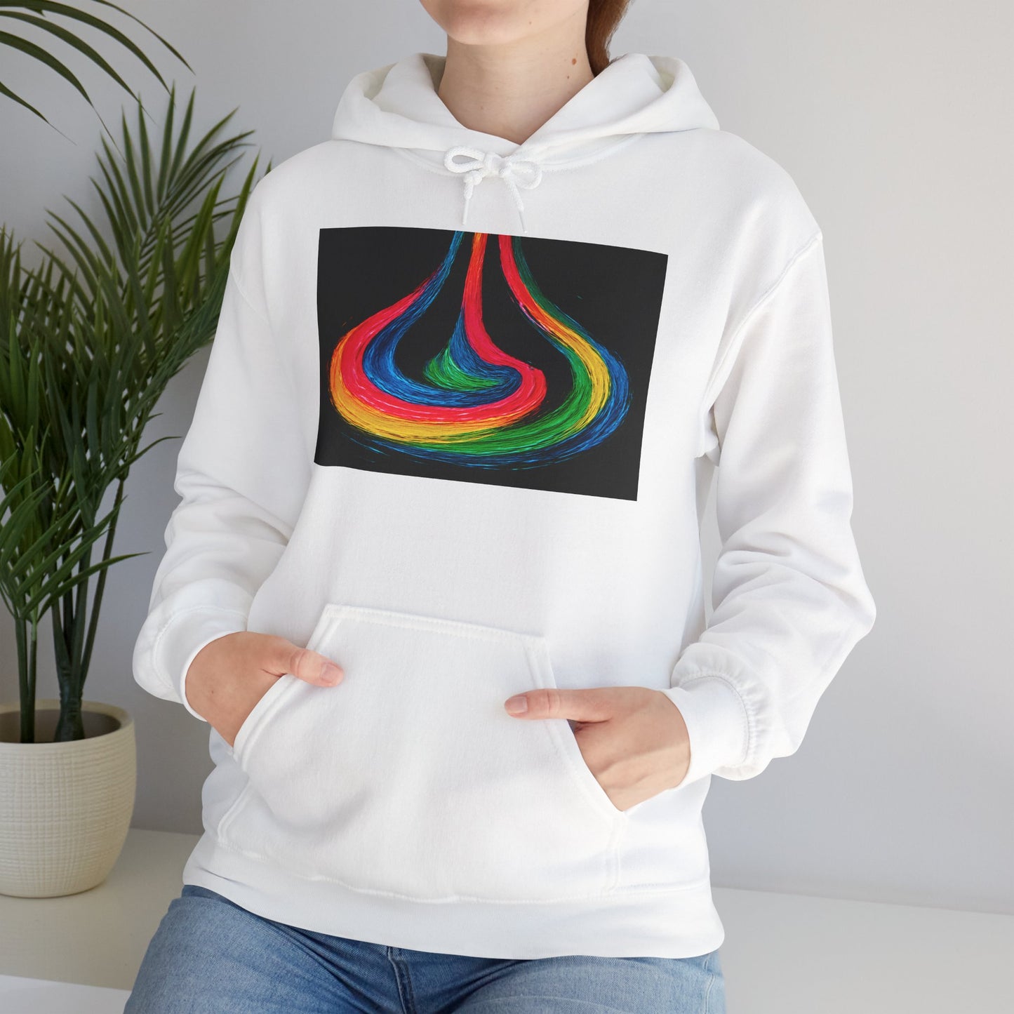 Colorful Swirl Unisex Heavy Blend™ Hooded Sweatshirt - Cyclone Design