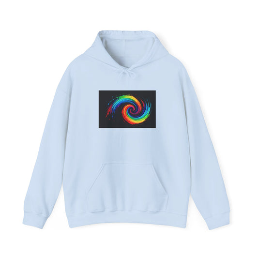 Colorful Swirl Hooded Sweatshirt - Cyclone Design
