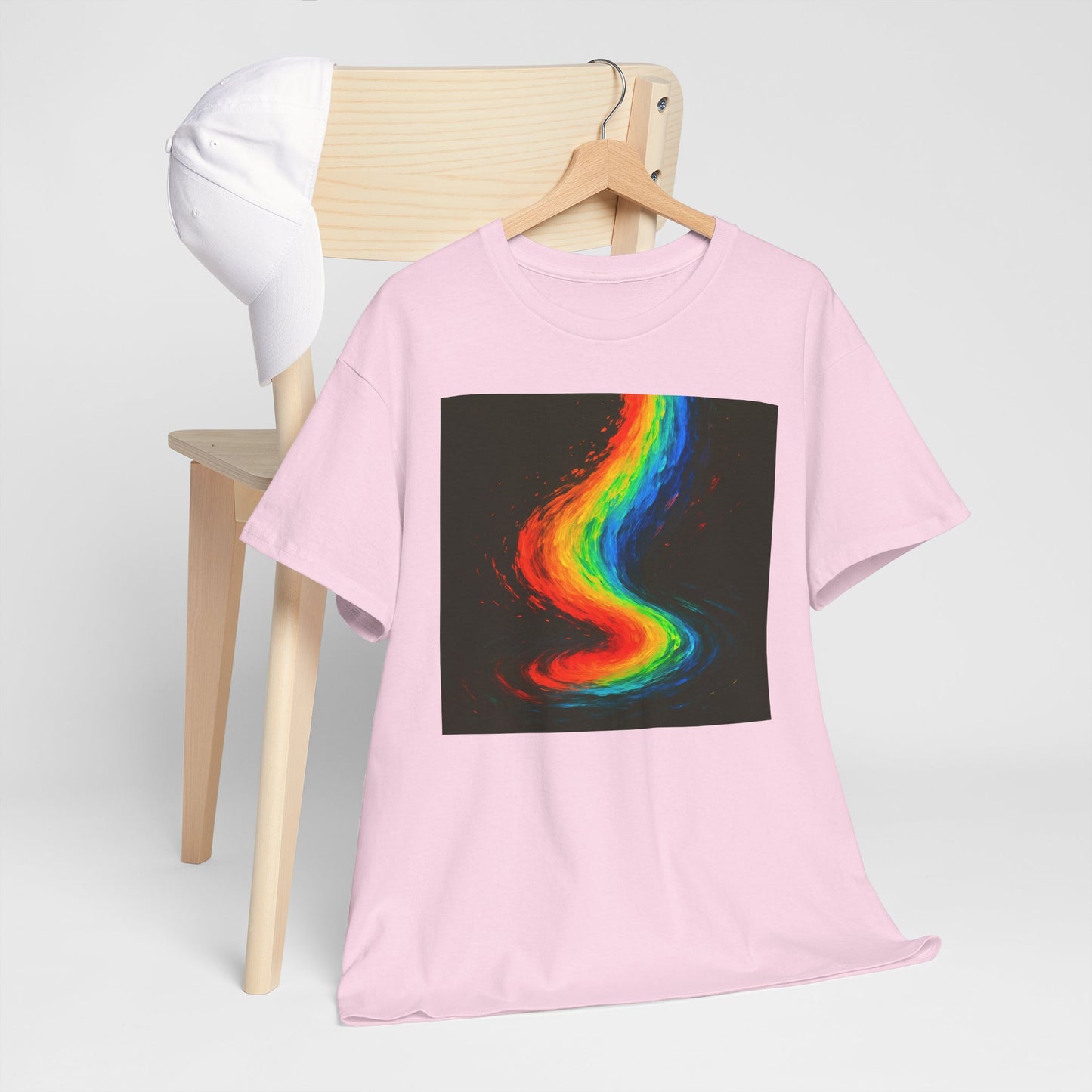 Rainbow Swirl Unisex Heavy Cotton Tee - Melt Design